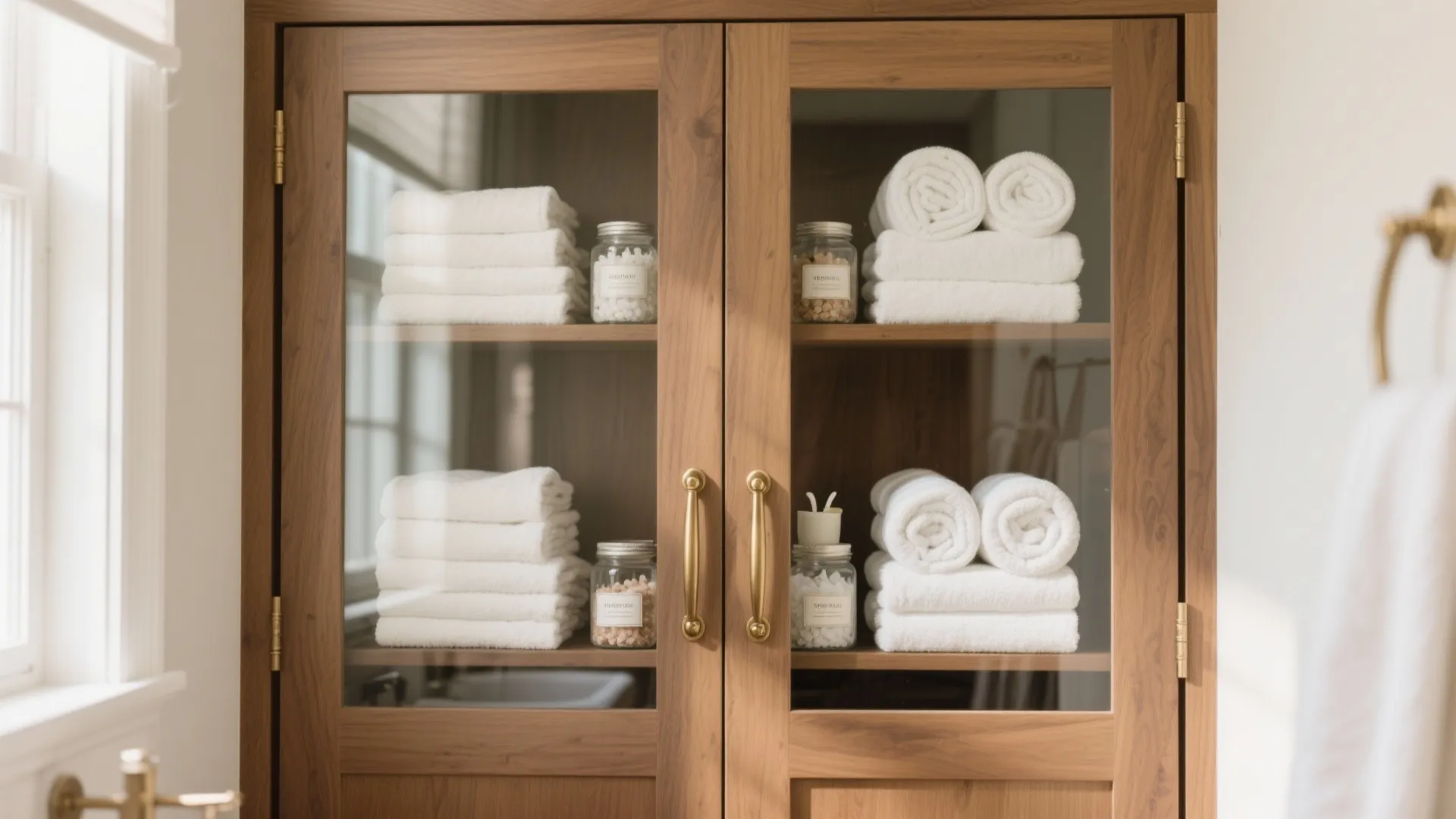 3. Double-Door Linen Cabinet