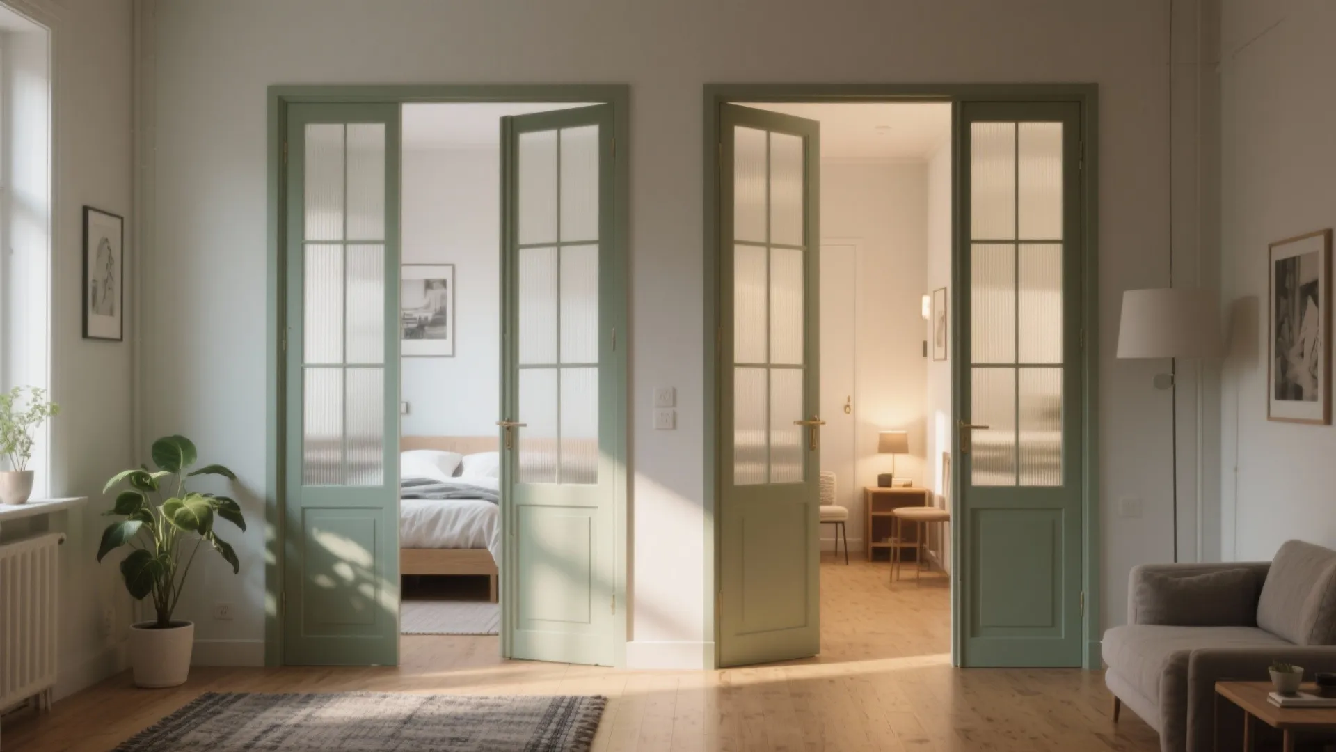 Double Bedroom Doors: 5 Small-Space Inspirations: Creative double door ideas that open up light, flow and storage for compact bedrooms