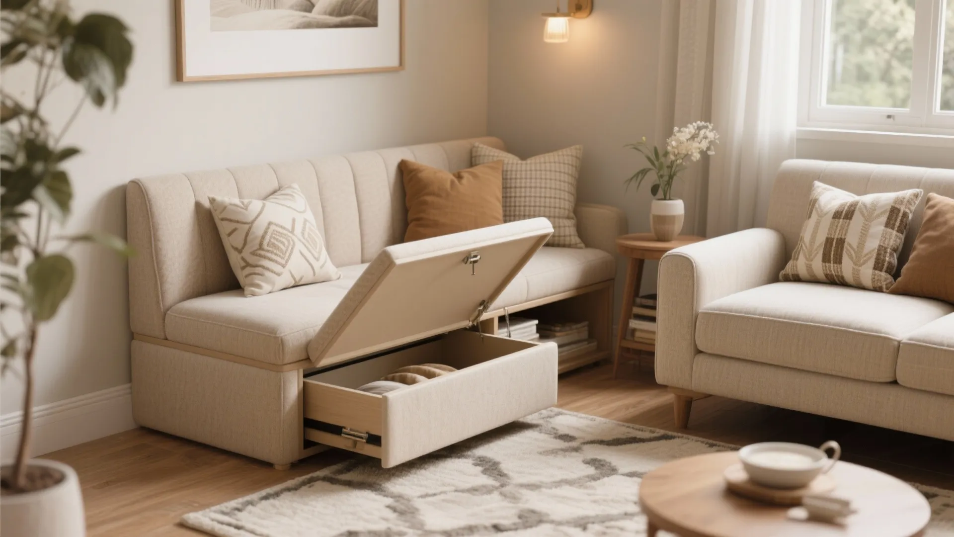 10. Double-Duty Storage Bench