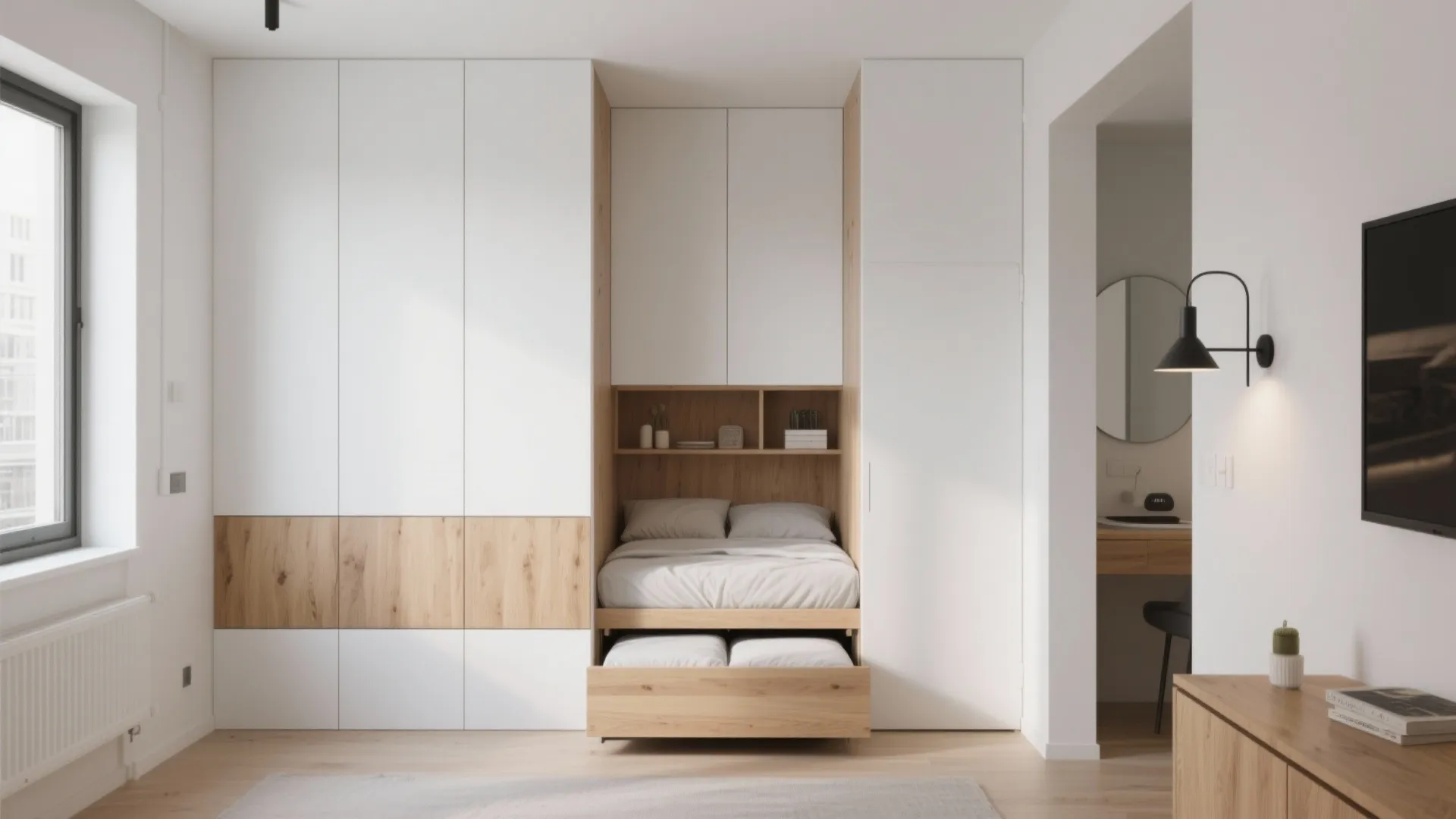 6. Double-Duty Storage Cabinets