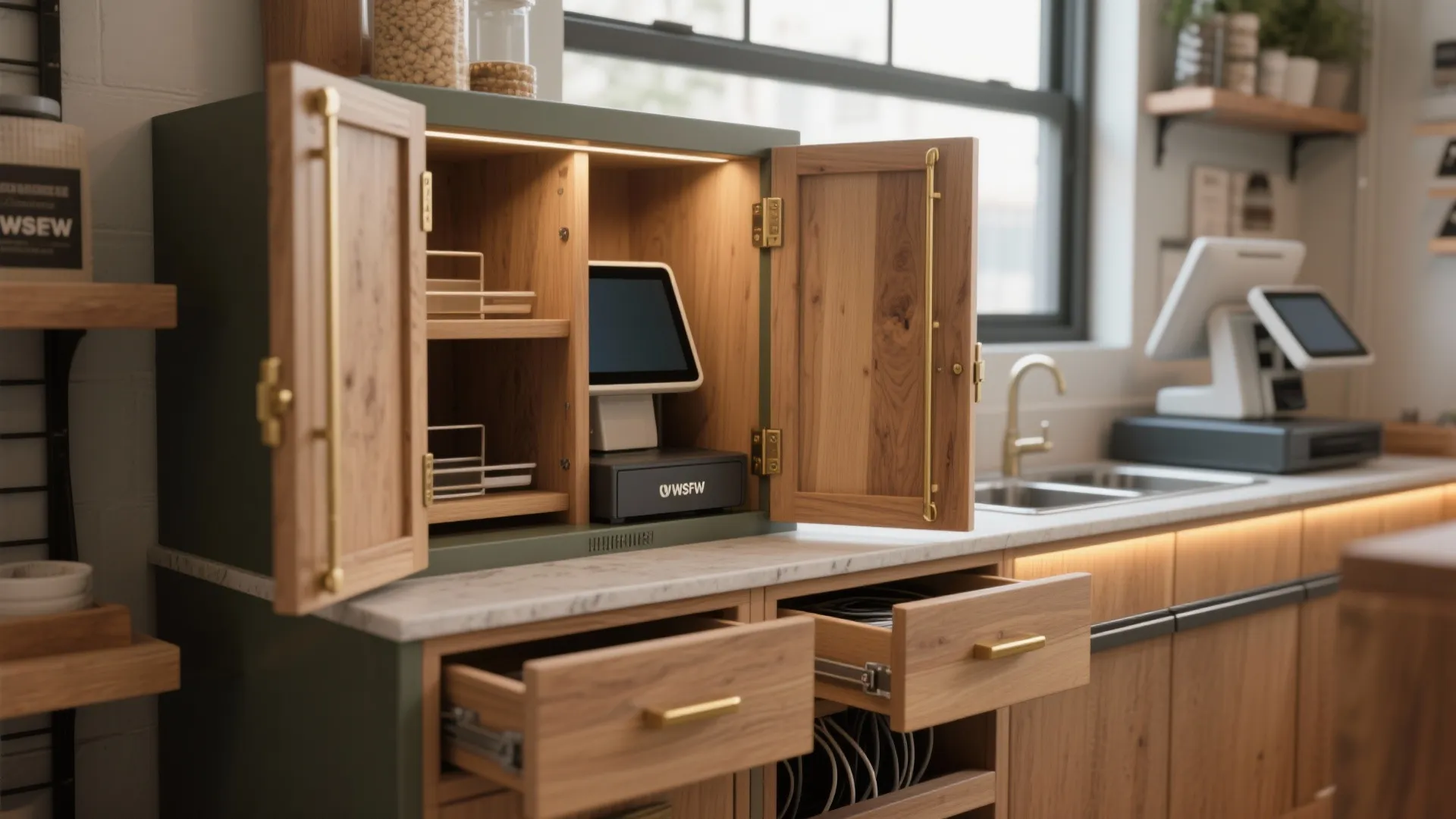 2. Double-duty counters and hidden storage