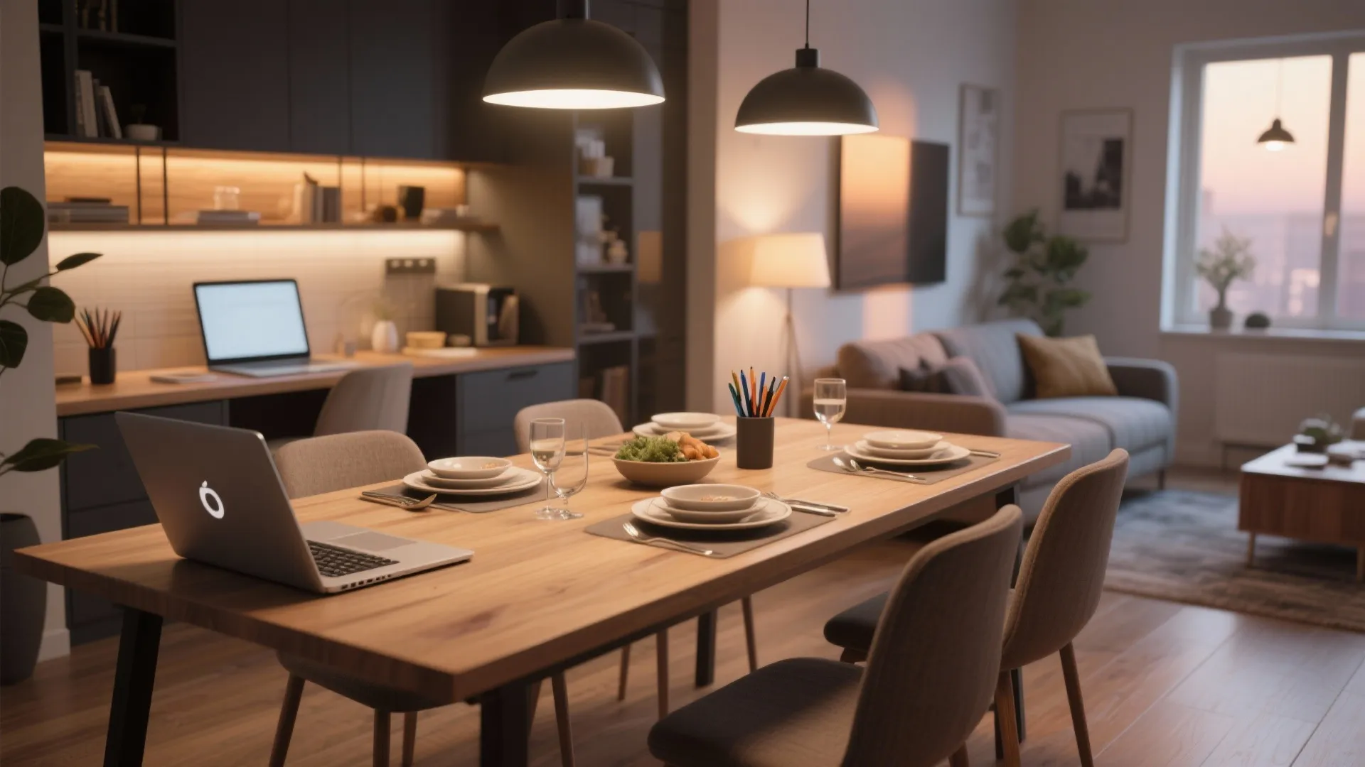 4. Double-Duty Dining Table