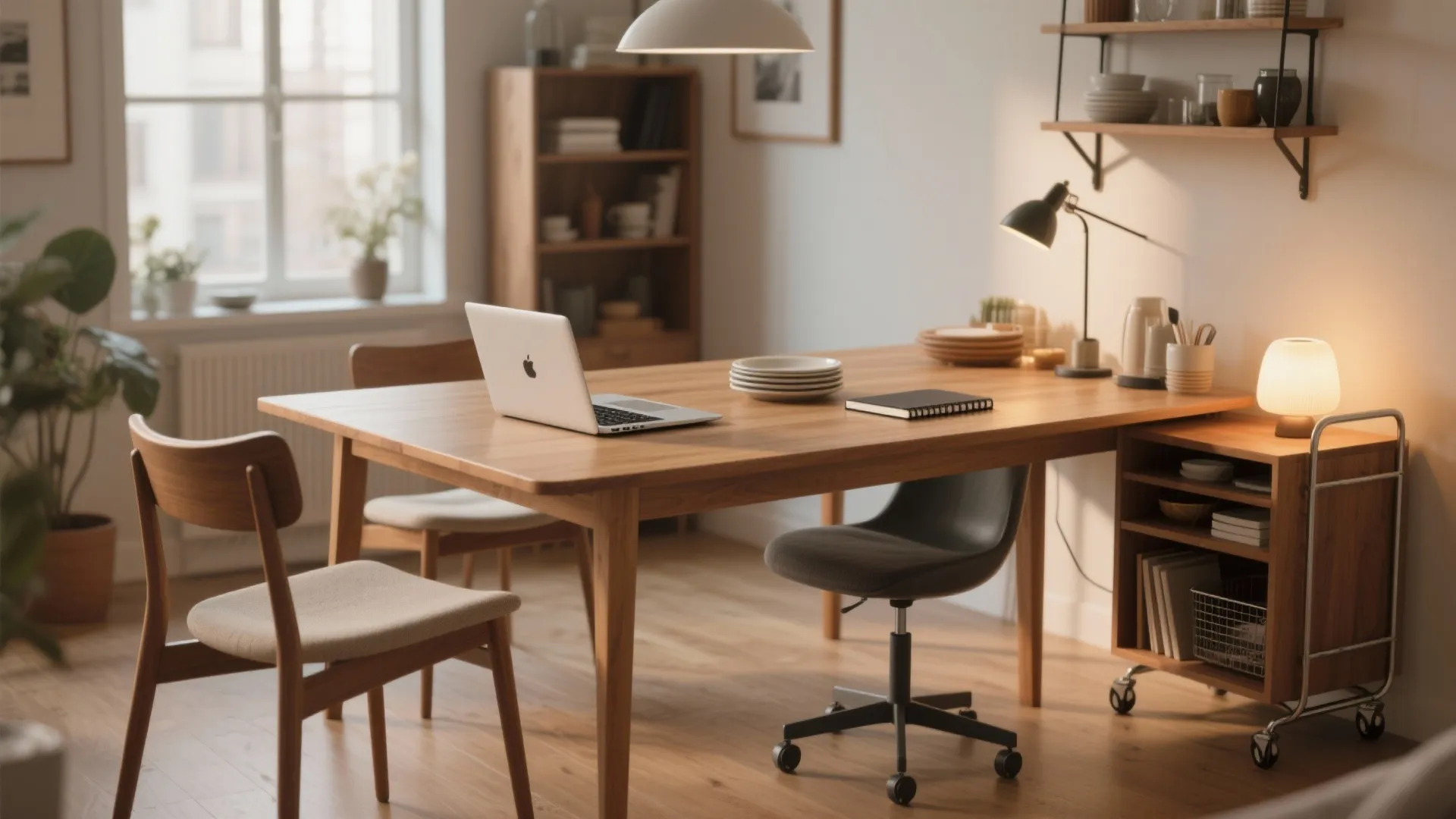 4. The Double-duty Dining Table