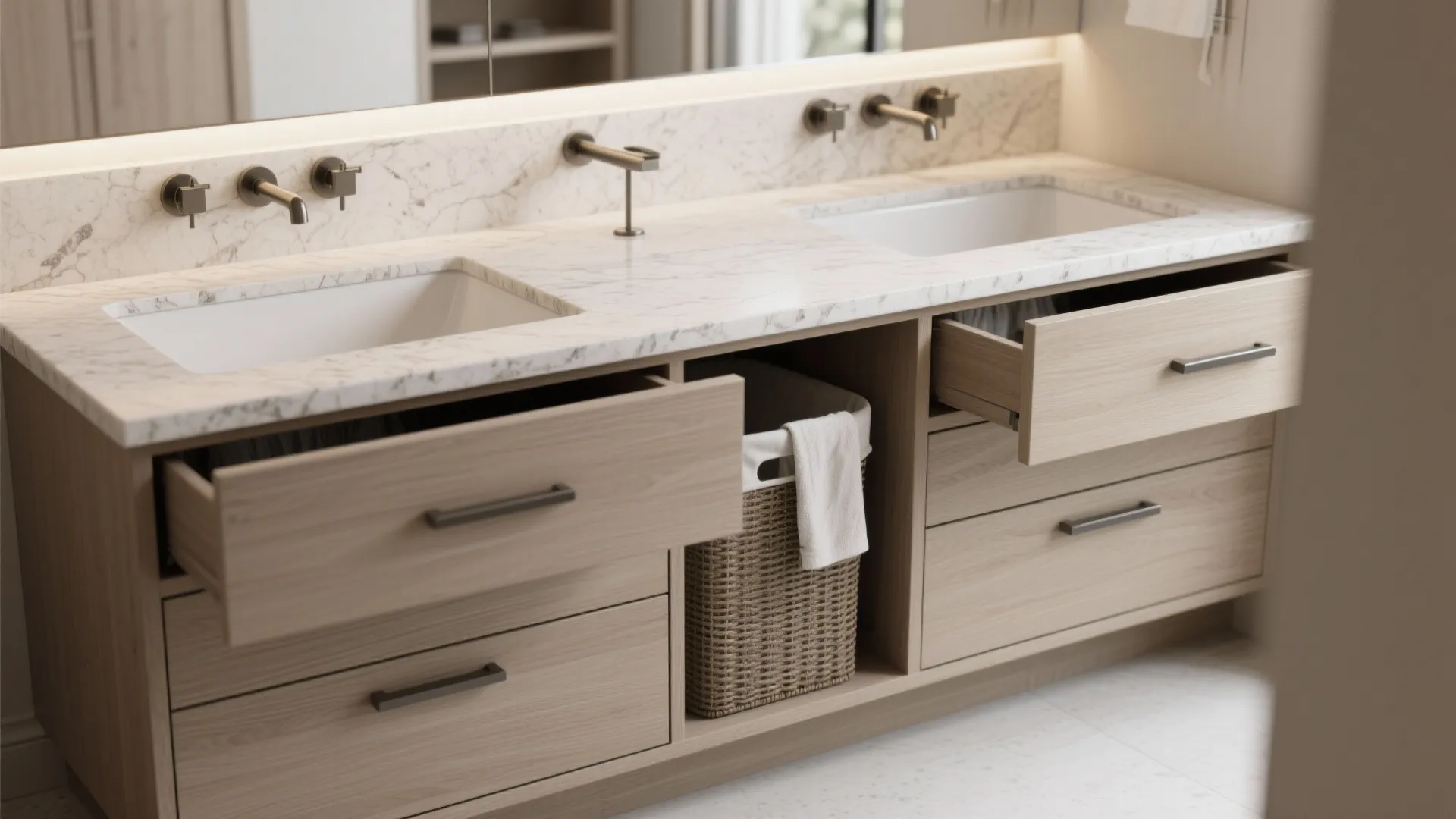 Tip 2: Double Duty Vanity