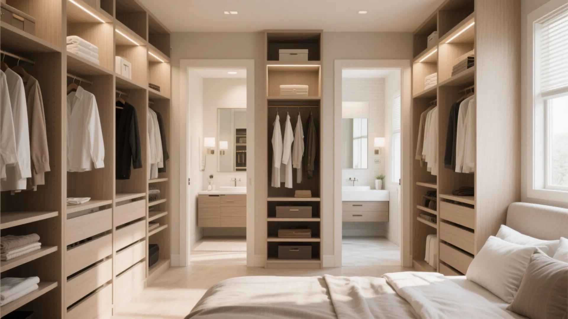 5. Double-Sided Closet Access