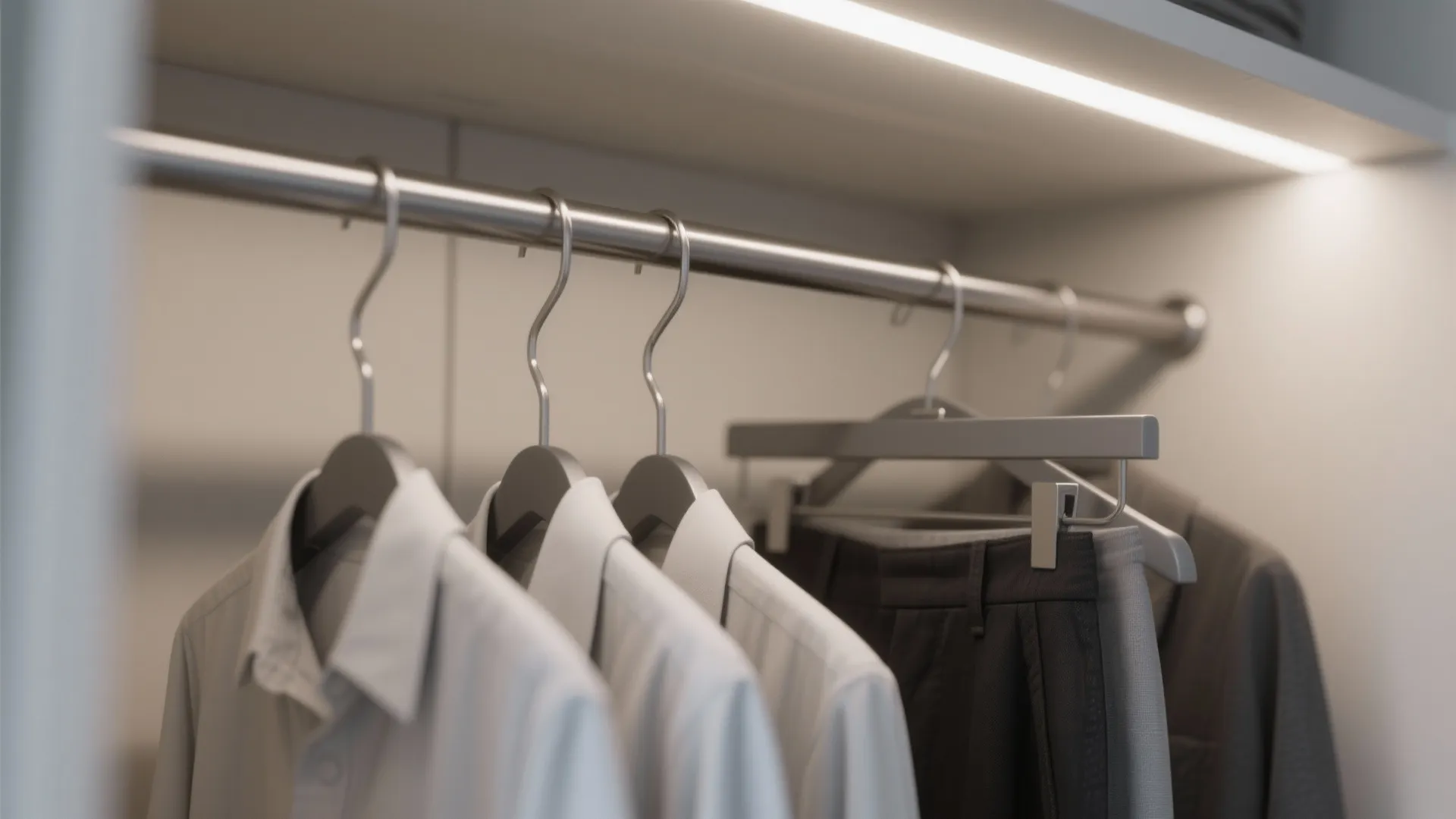 2. Vertical Double-Hang Rods