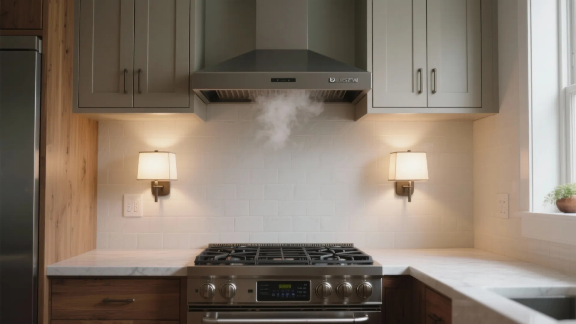 Double‑Head Pivot Sconces at the Range Wall