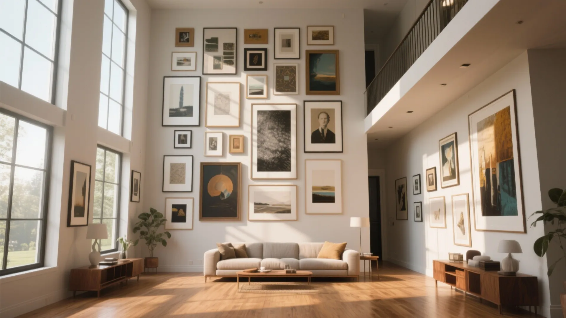 Gallery Wall with Mixed Frames