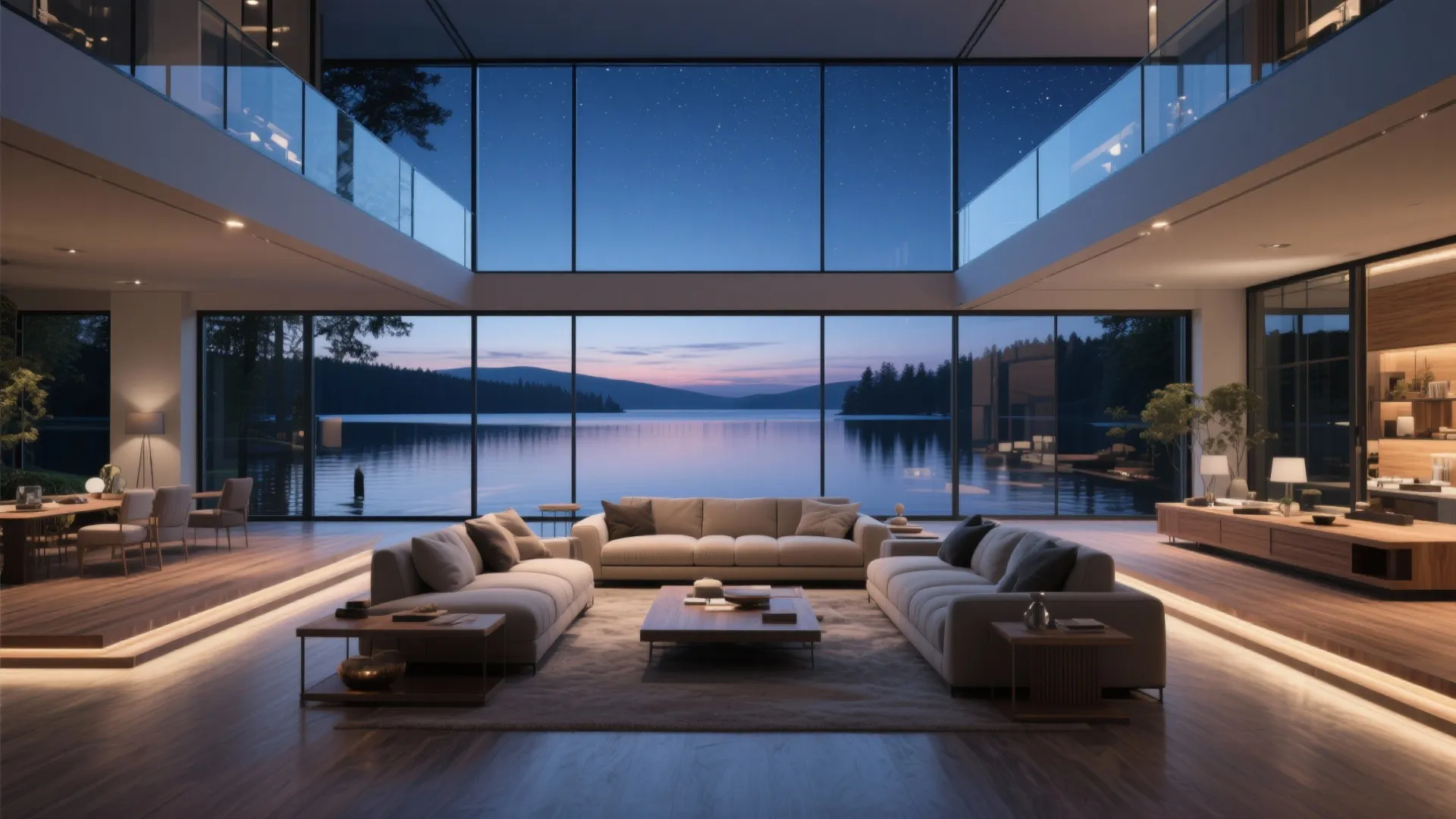 Double-Height Window Walls