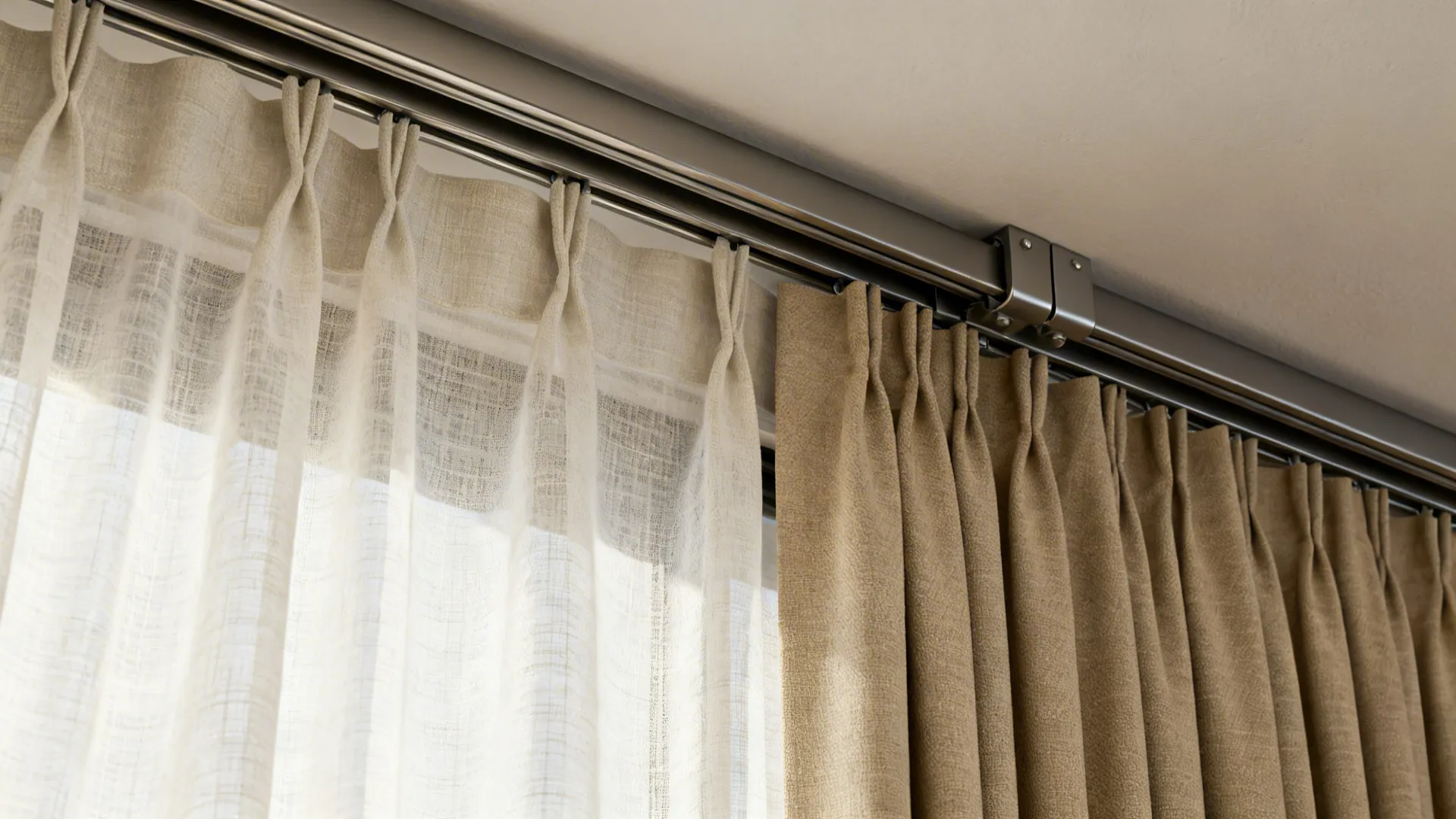 1. Sheer + Blackout Double Layer