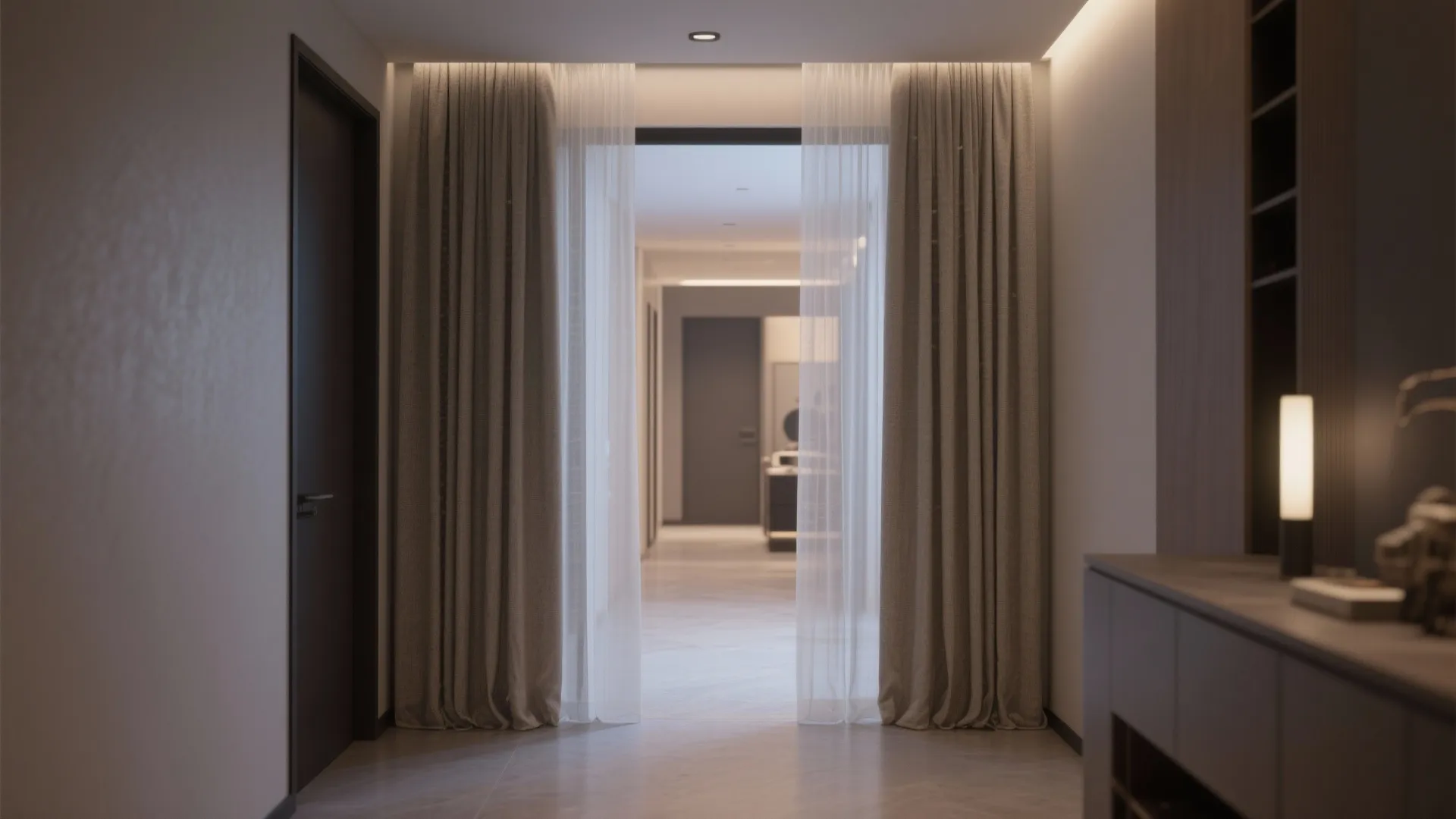 Double-Layer Curtains for Versatility