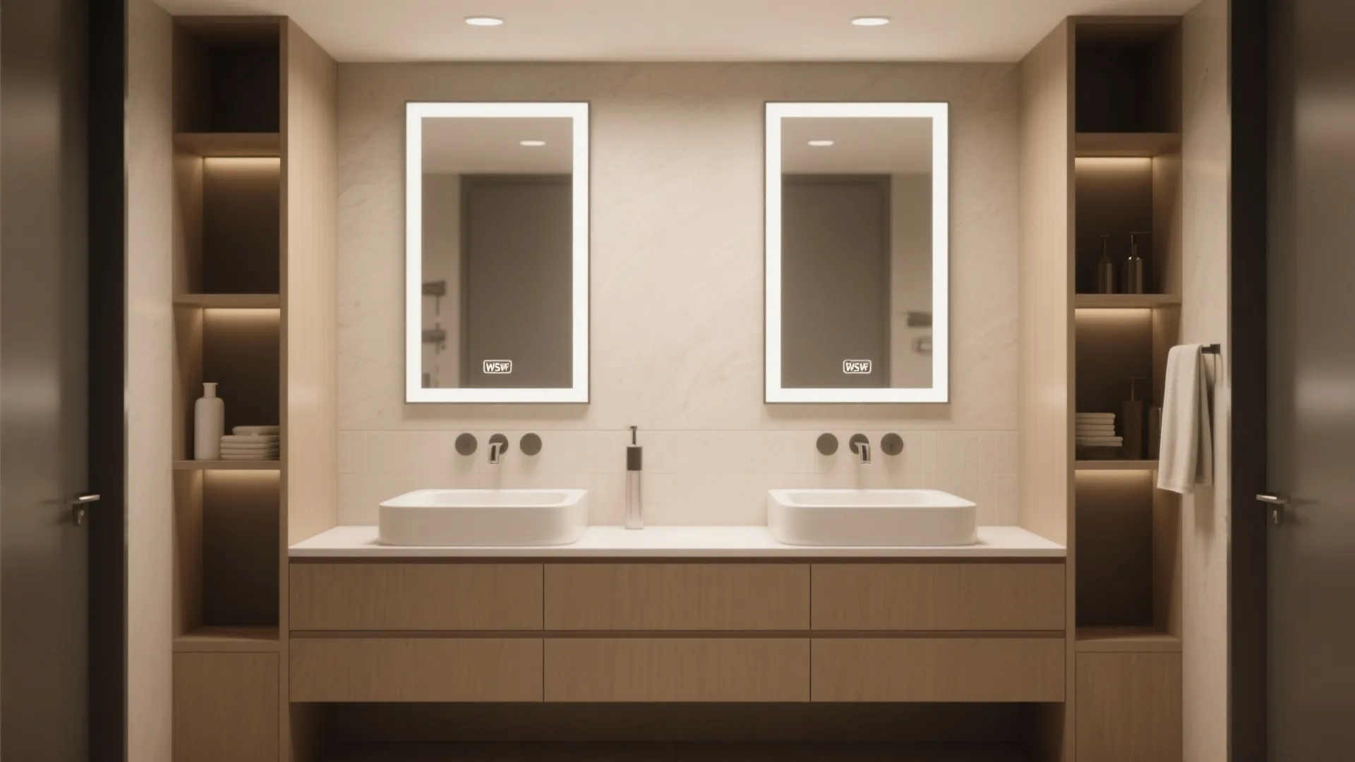 5. Double Side-by-Side Mirrors