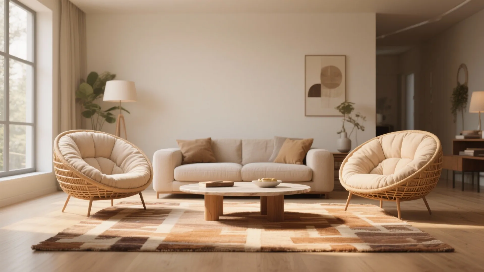 3. Double Papasan Setup