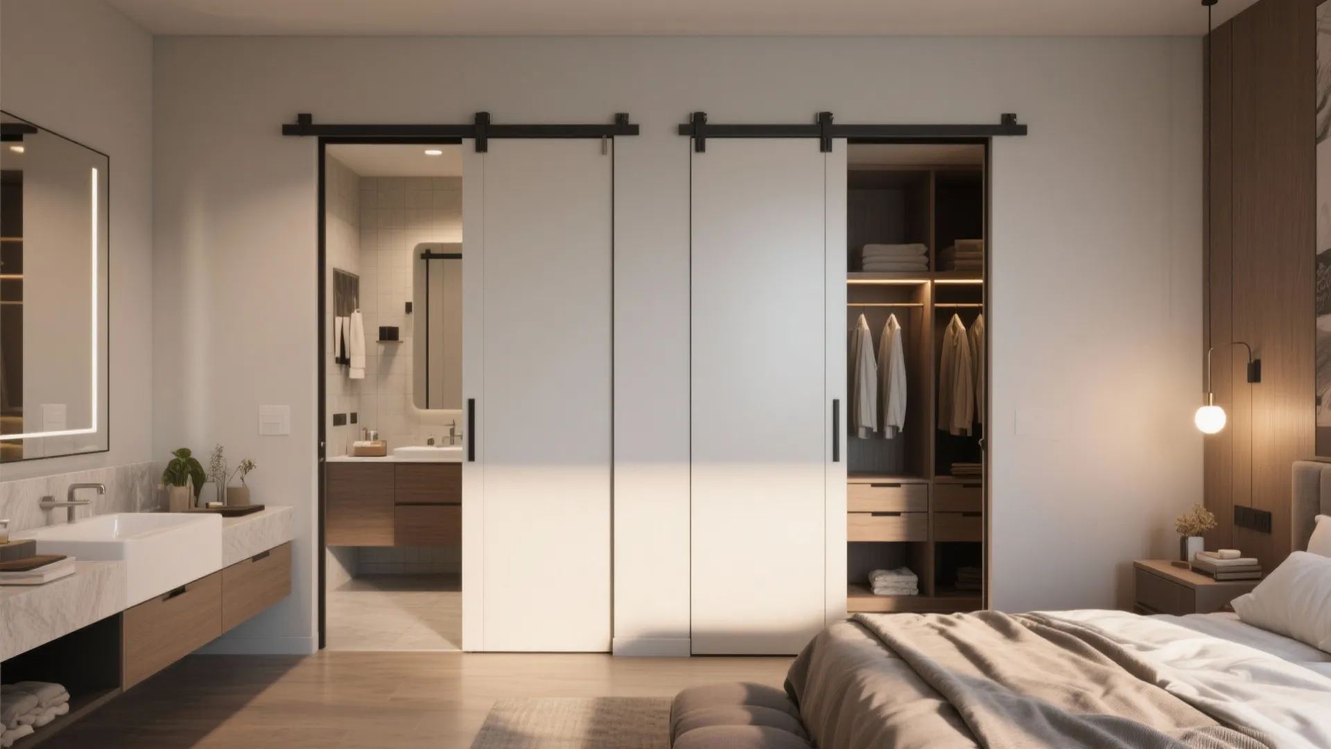 2. Double pocket for adjacent rooms