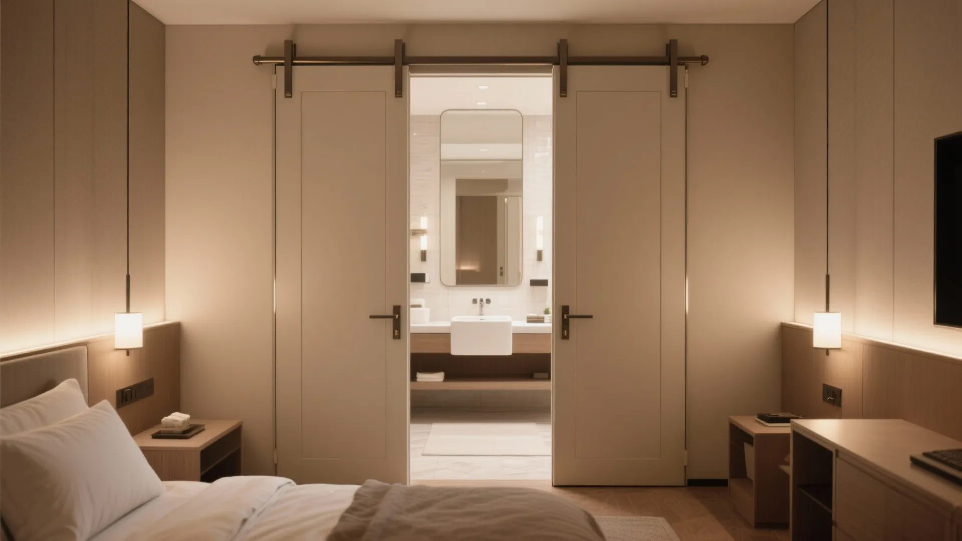 4. Double pocket doors for ensuite suites