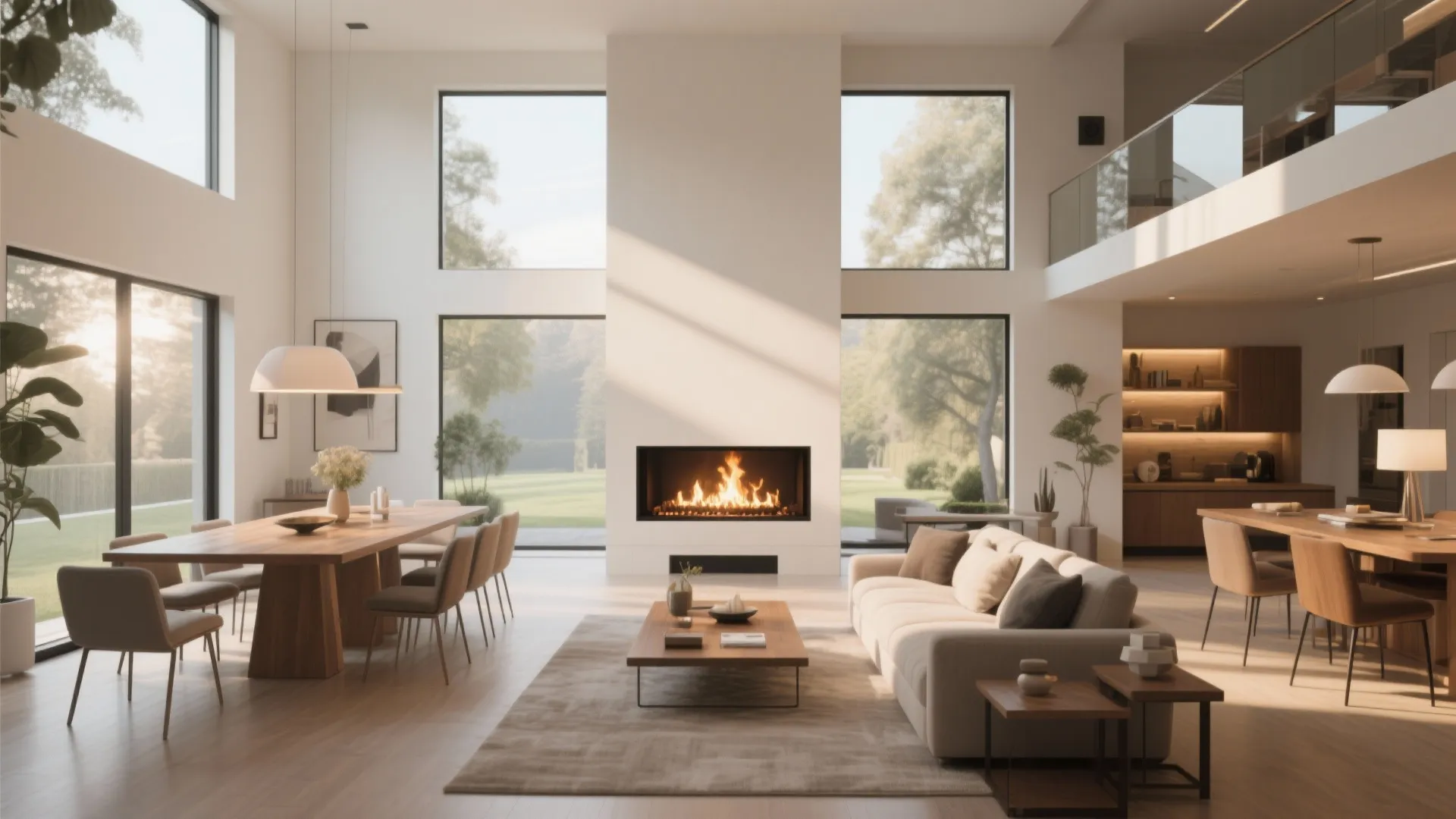 6. Double-Sided Fireplace