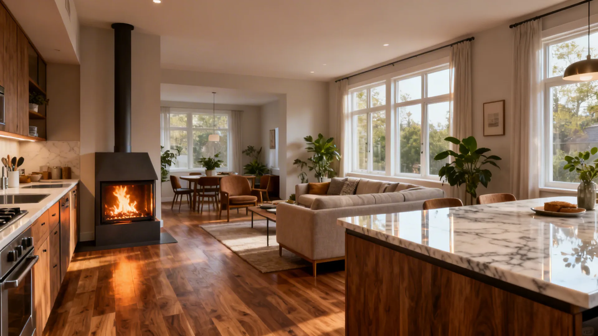 Fireplace Between Living Room and Kitchen: 5 Smart Ideas