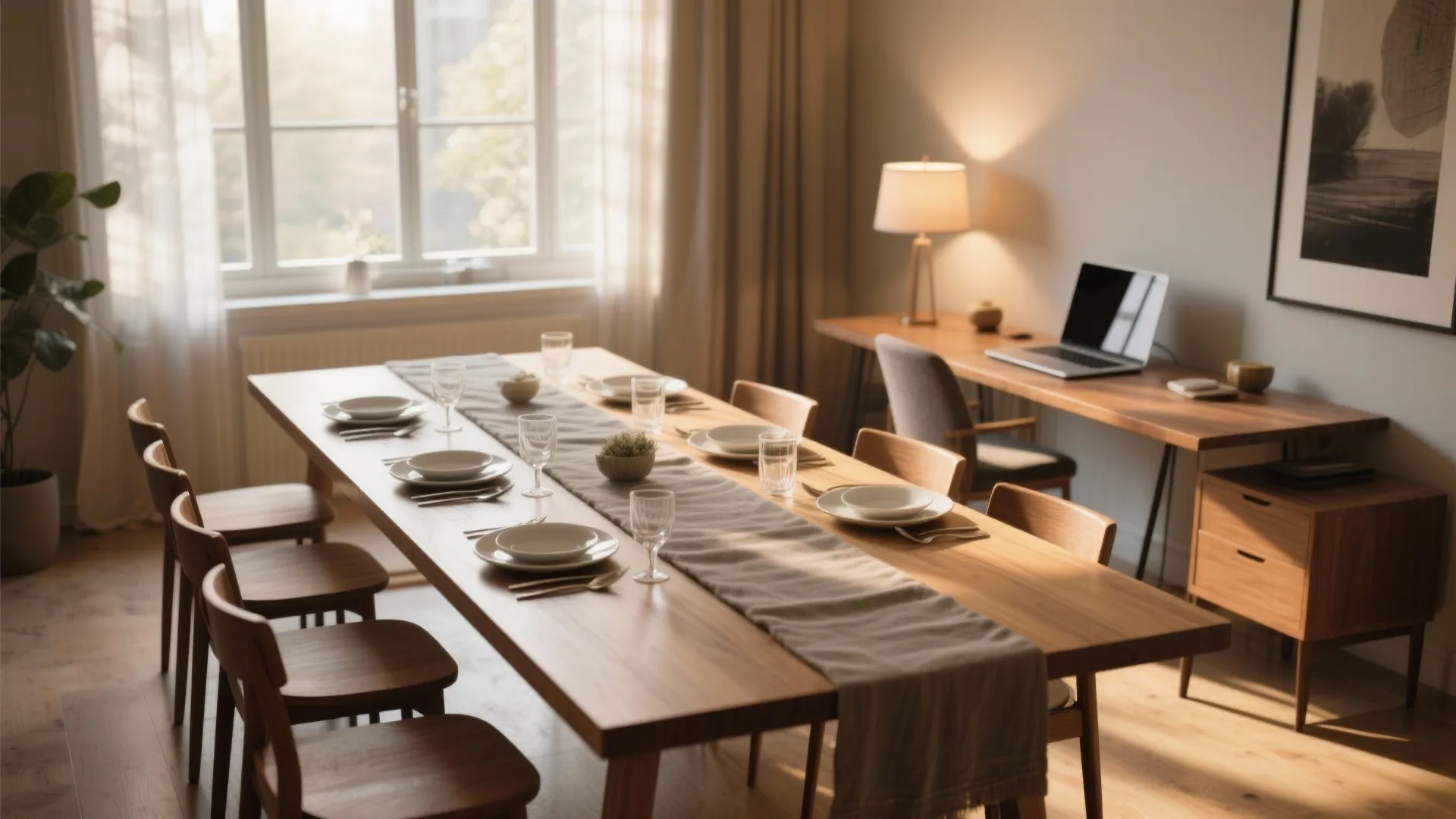 3. Double-Sided Dining Table