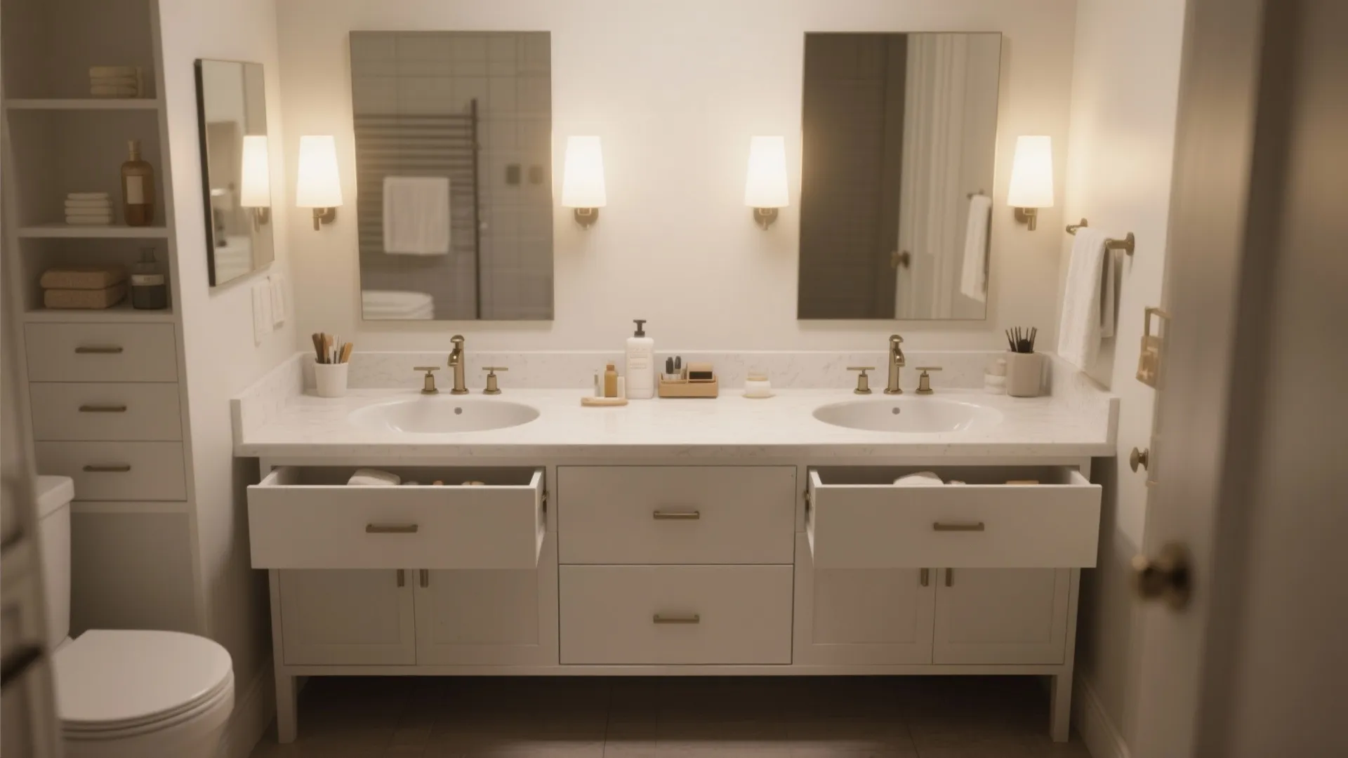 Double Sink 48" Vanity for Couples