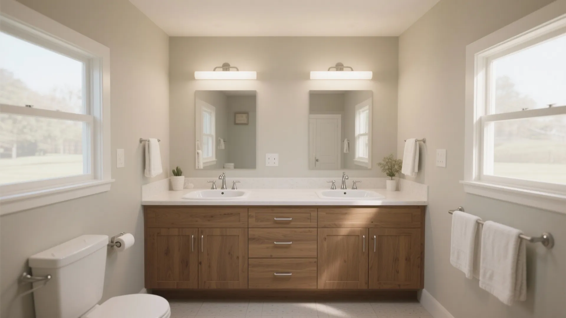 4. Double Sinks with Shared Base