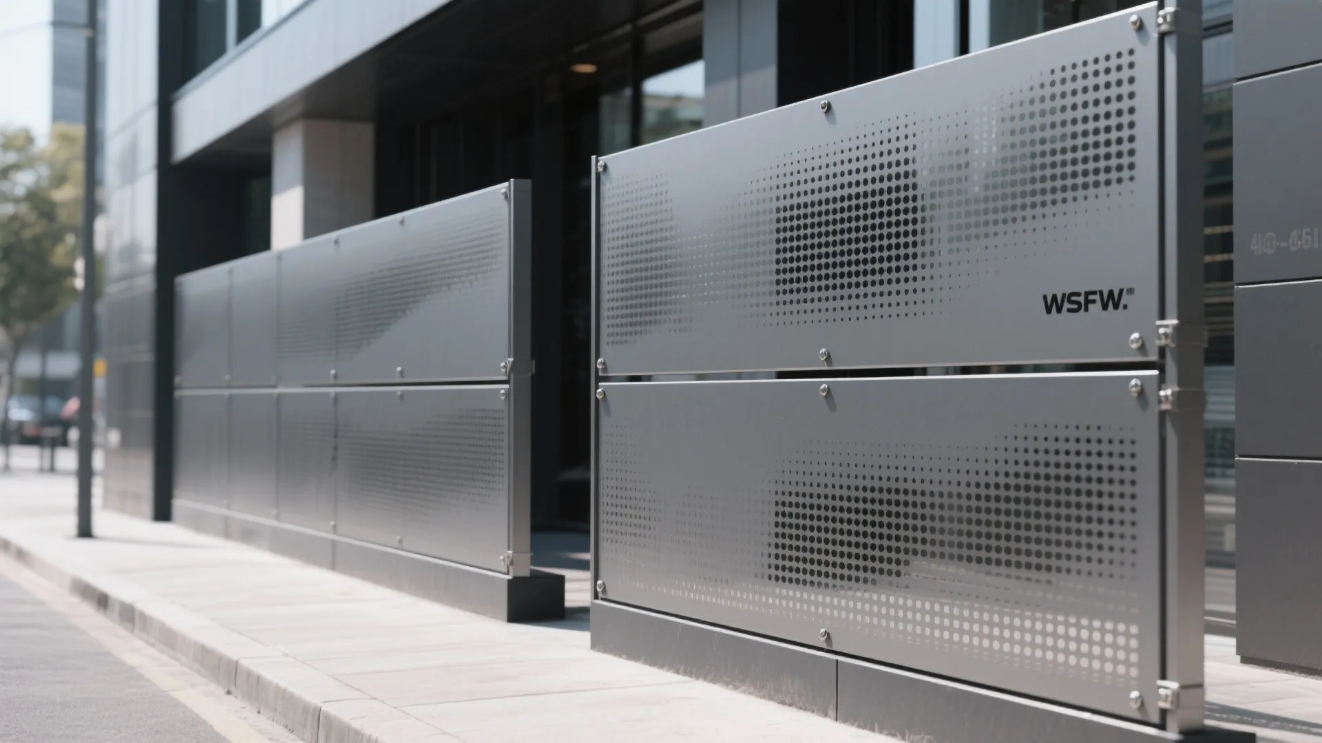4) Double-Skin Perforated Privacy