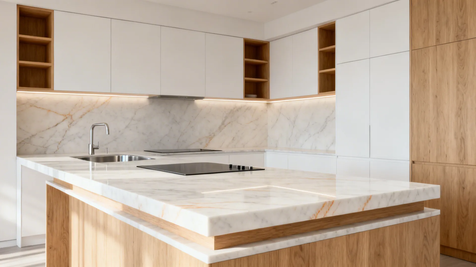 5 Double Slab Modular Kitchen Designs That Work