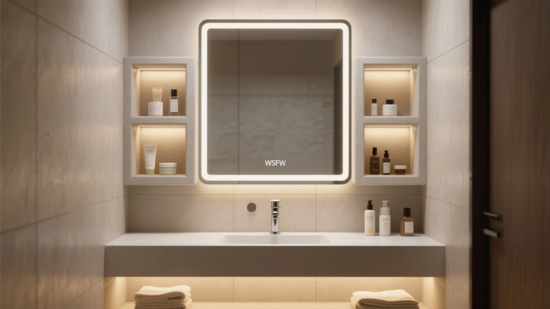 Double-Stack Vanity Side Niches