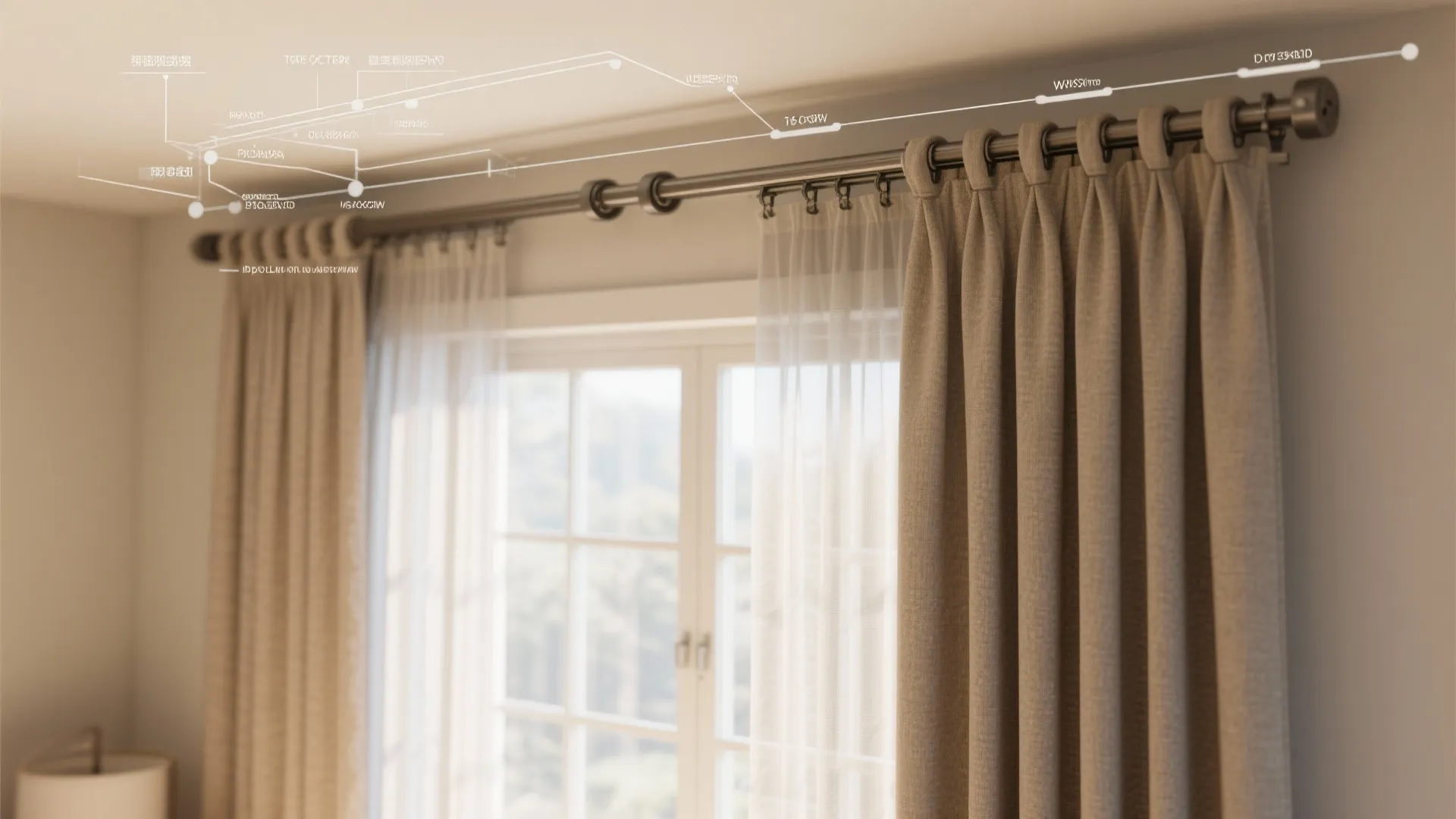 Layered Sheer + Blackout on a Double Track