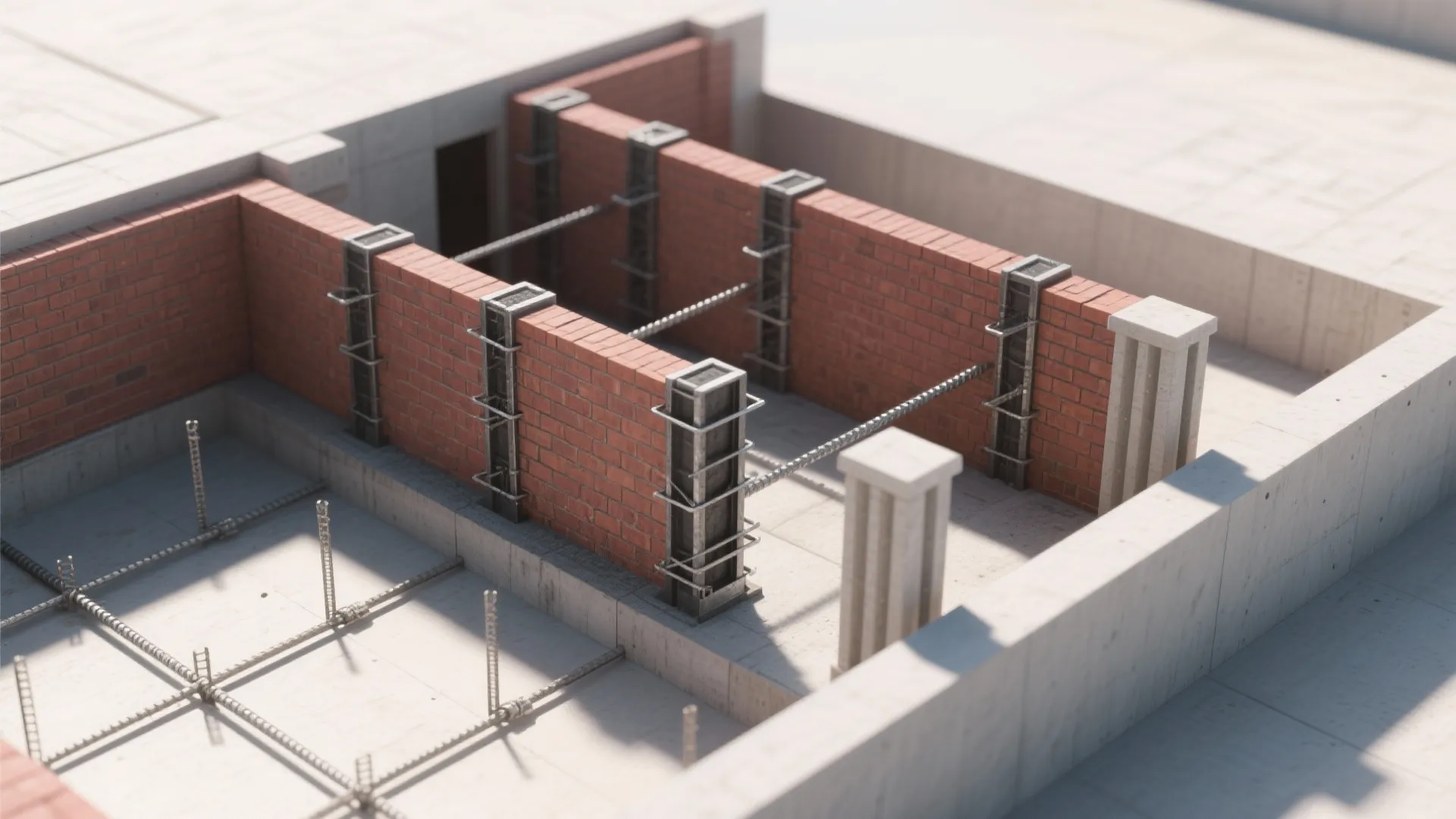 Security, Acoustics, and Structure: Double‑Wythe Strategy