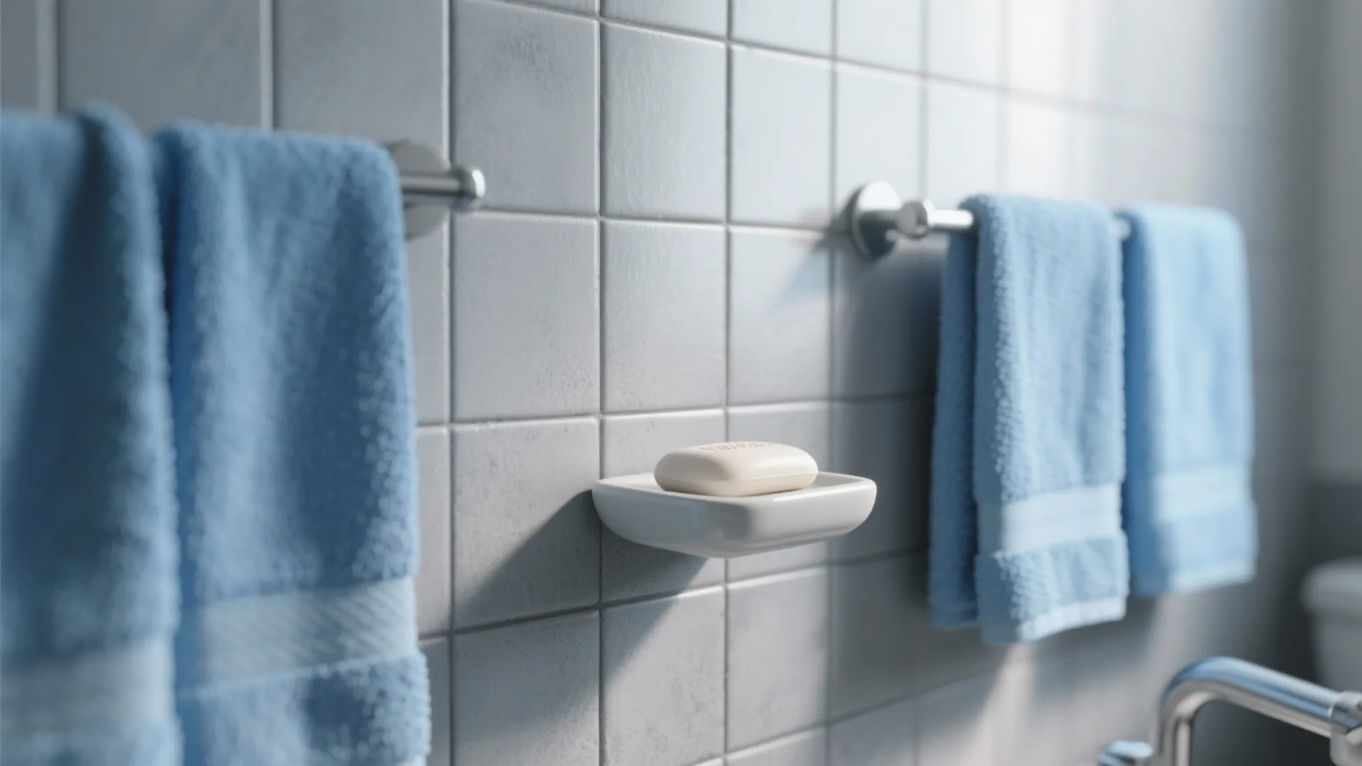 1. Soft Dove Gray with Serene Sky Blue Accents