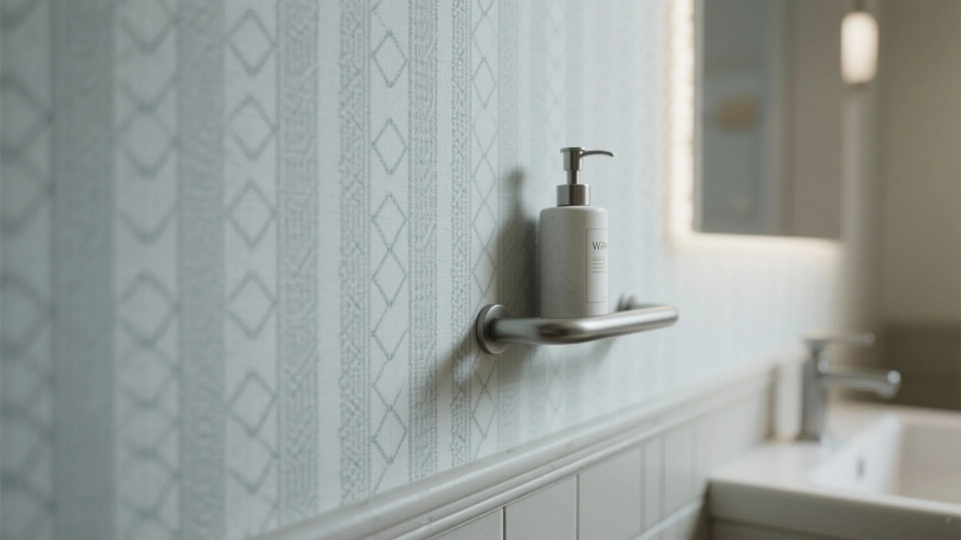 2. Soft dove-grey with micro-patterns to add depth