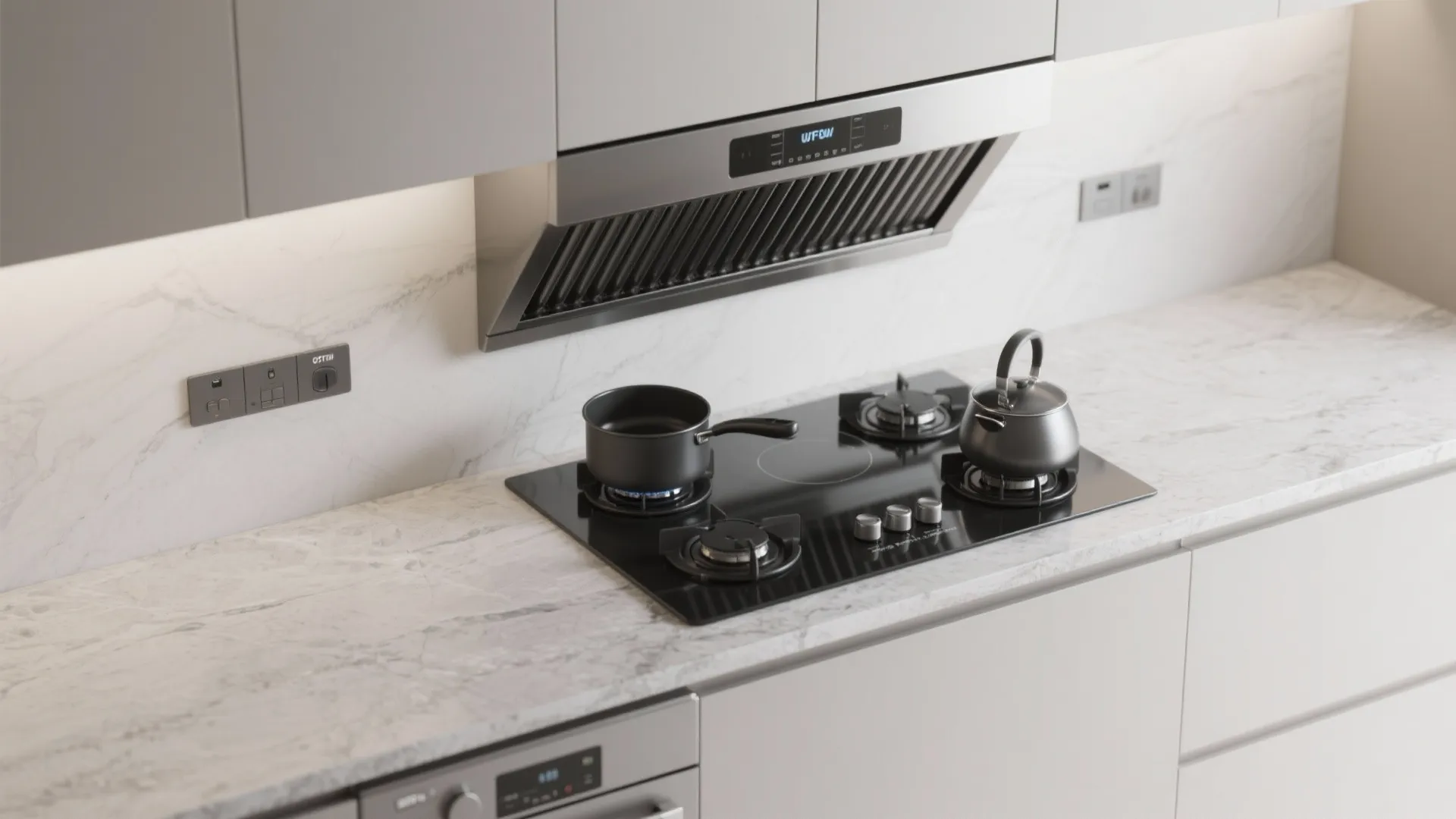 4. Downdraft vents for sleek counters