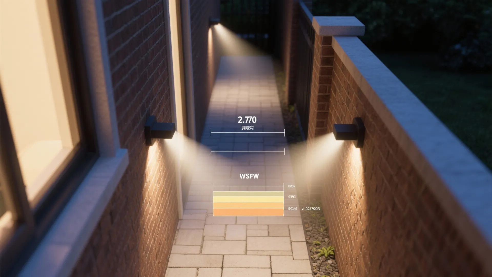 Downlight beams that protect neighbors’ views