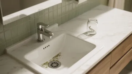 Bathroom Pest: White Worms with Black Heads