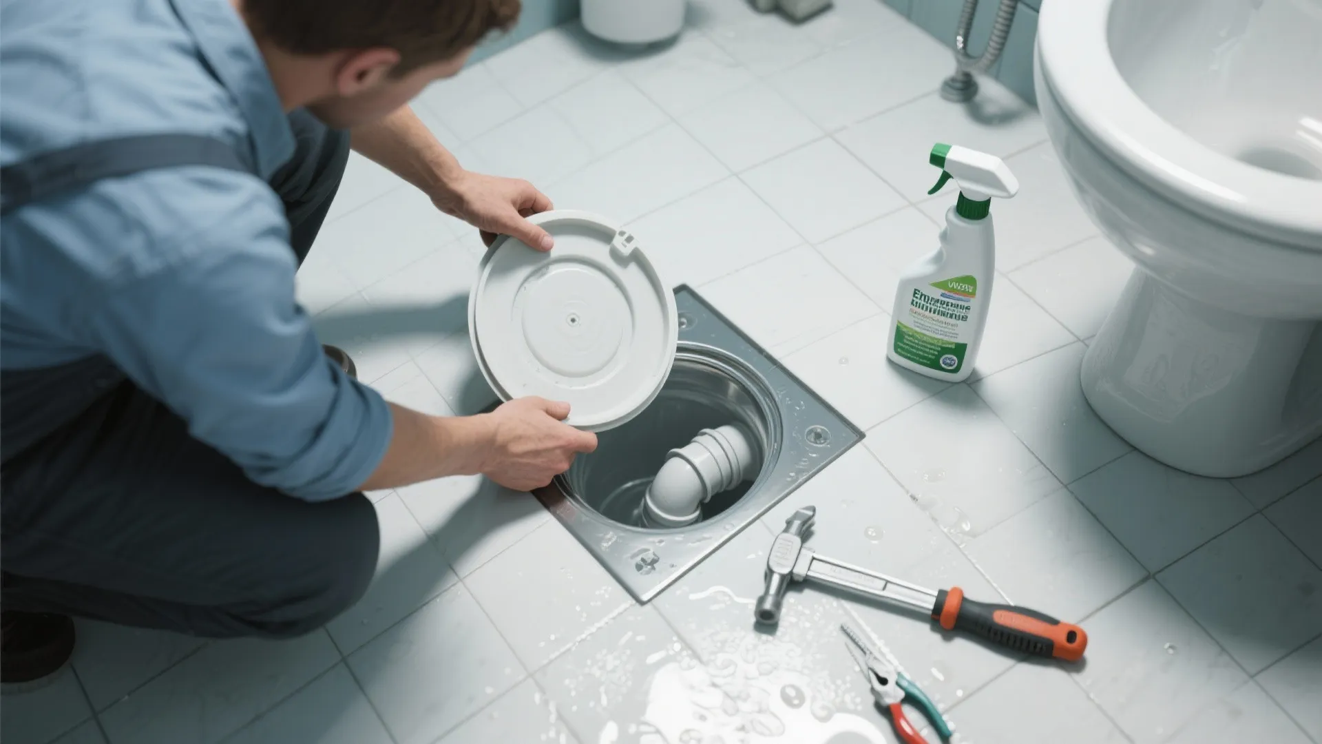 4. Inspect and treat drainage and trap areas