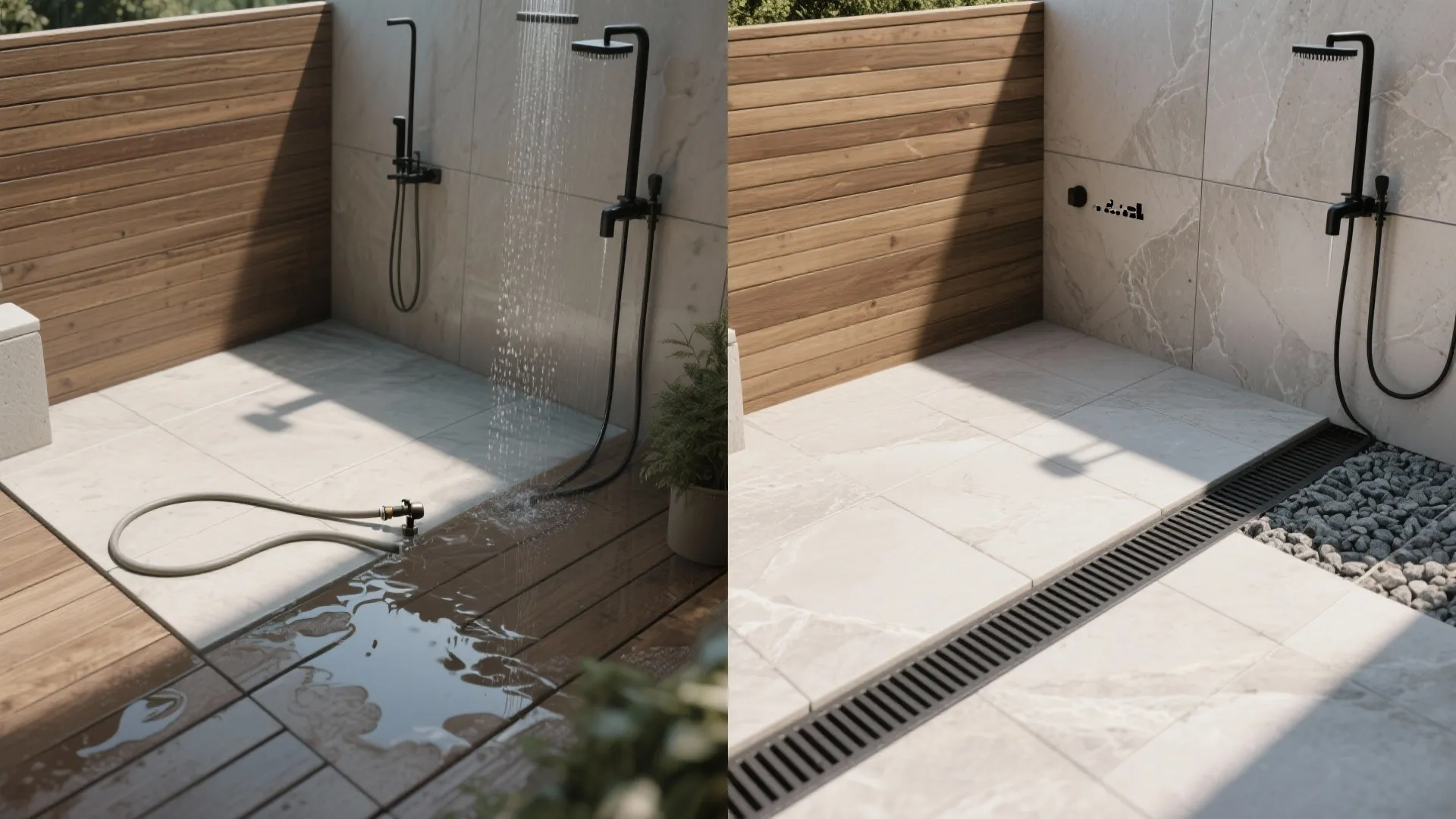 3) Clever plumbing and drainage: do it once, do it right