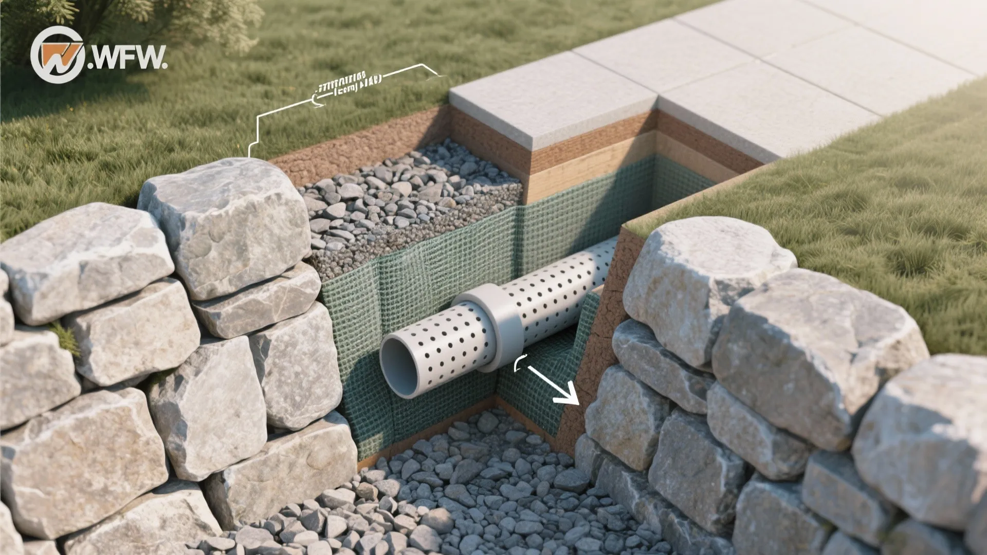 Hidden Drainage and Geotextile Done Right