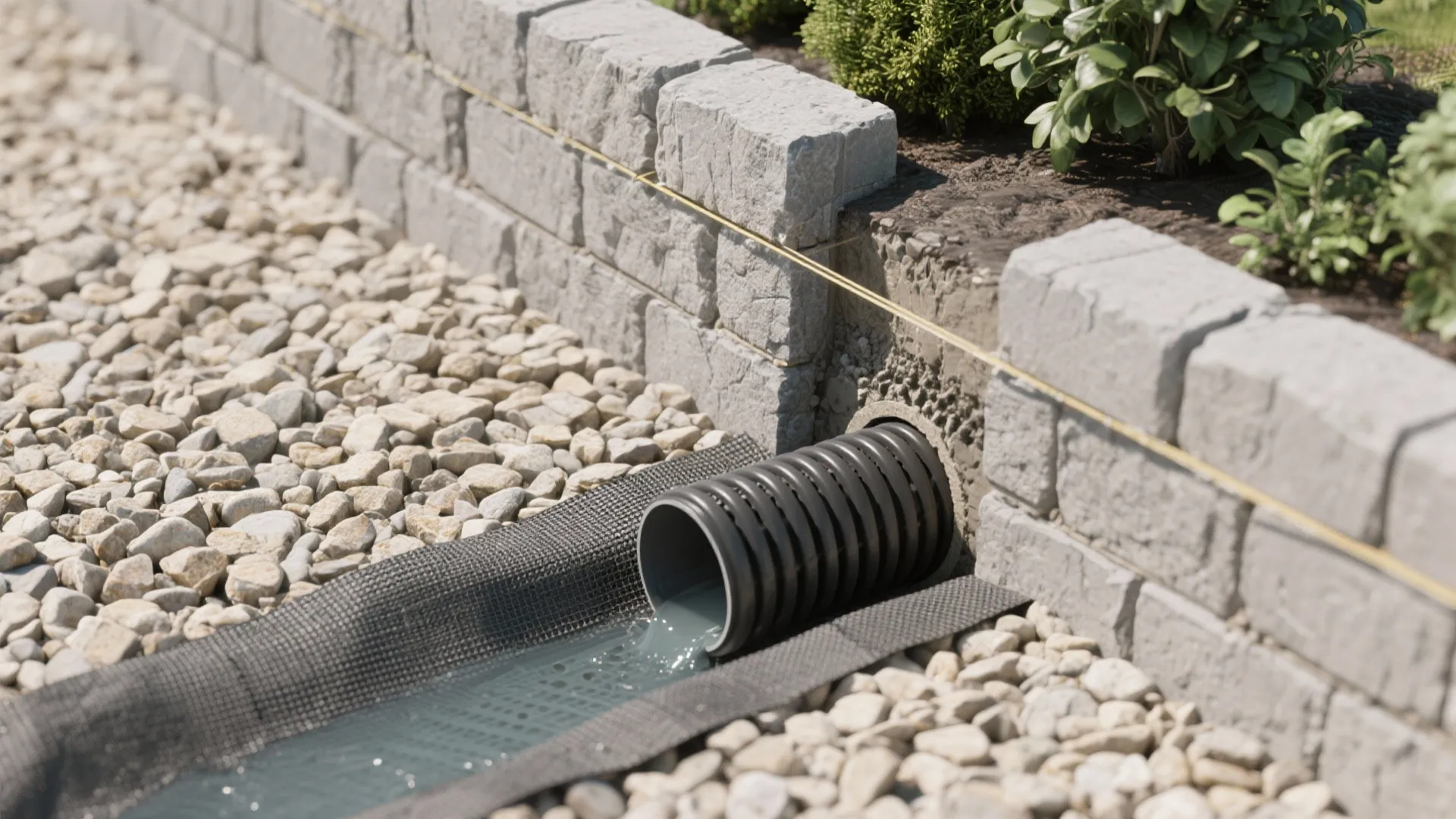 Drainage First: Gravel Backfill, Weep Holes, and Filter Fabric