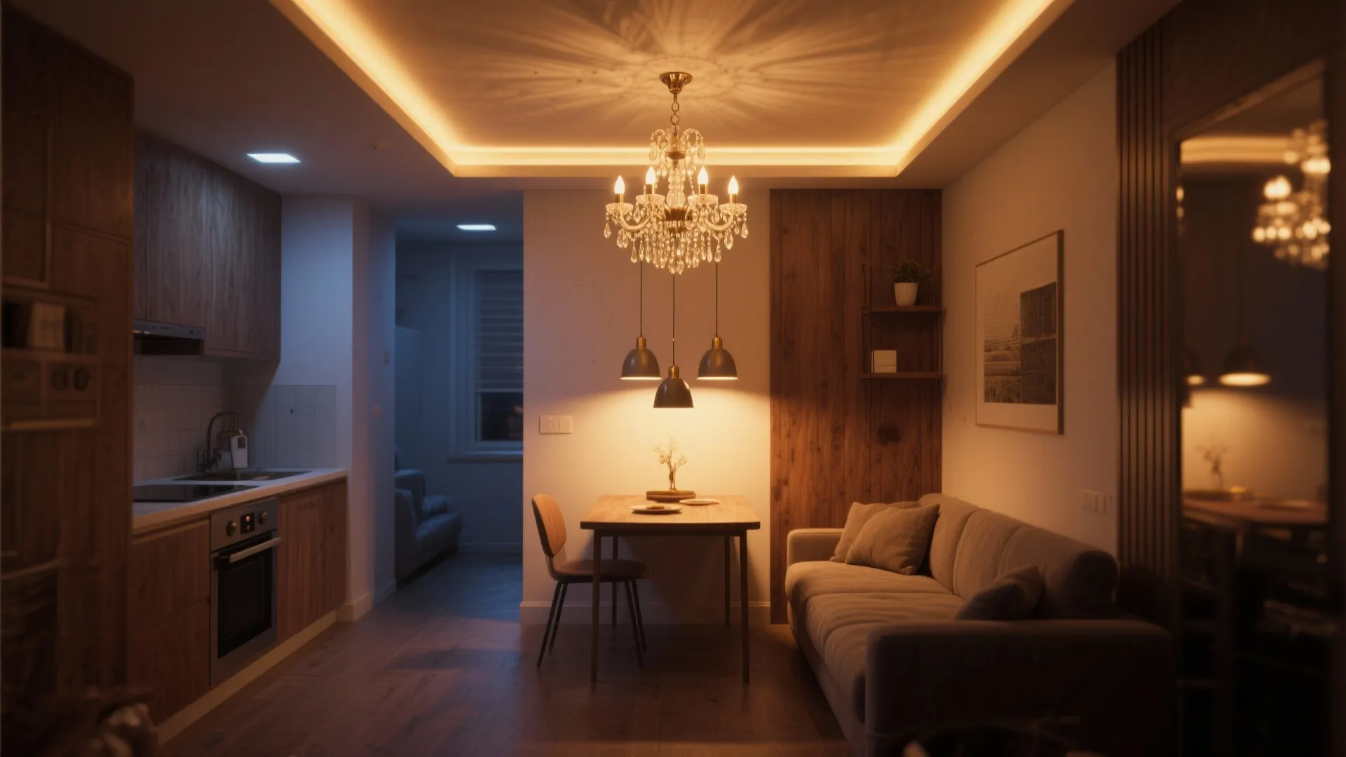 5 Dramatic Lighting Ideas for Small Spaces: How to create theatrical, cozy and functional drama lighting in compact rooms — from a pro with real-world kitchen and living room makeovers