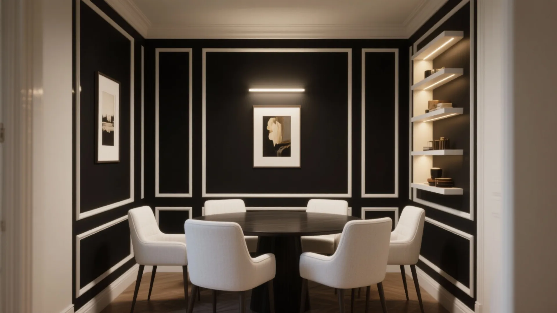 1. Make one dramatic focal wall (but guard the light)