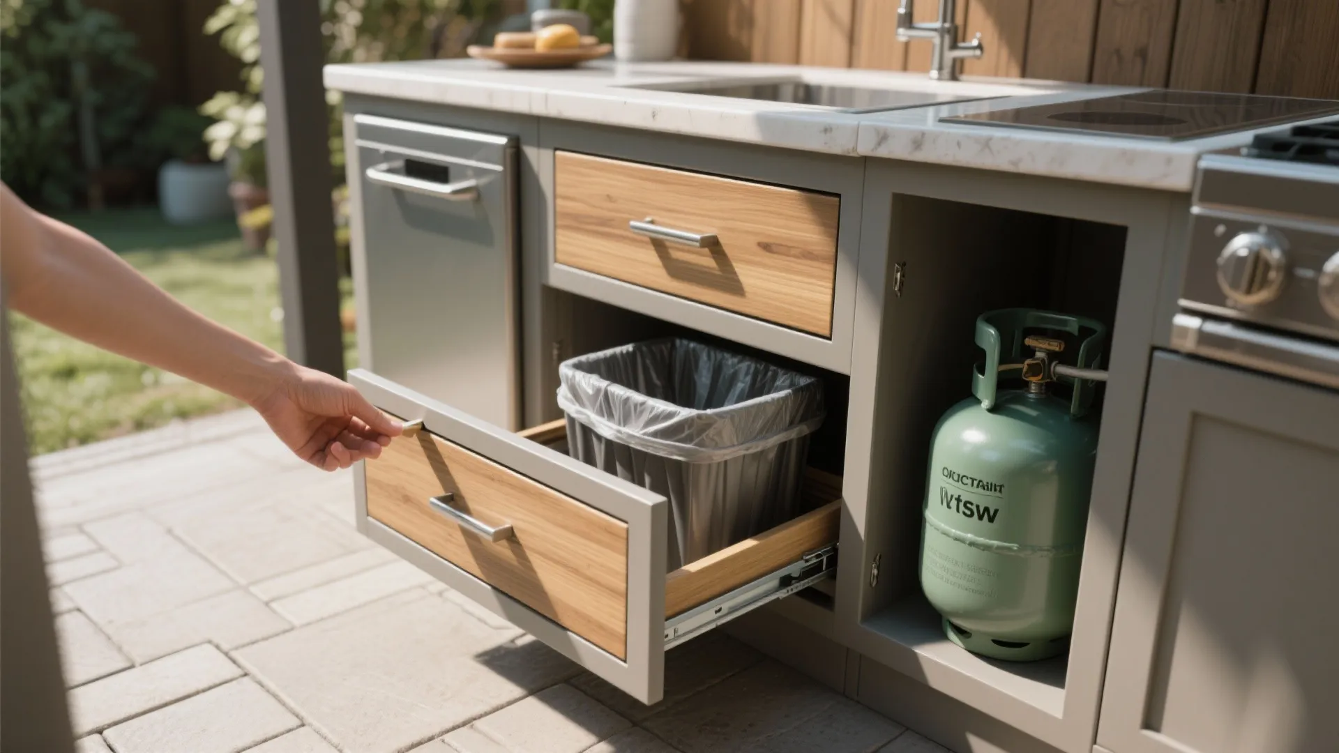 2. Drawer-style access panels