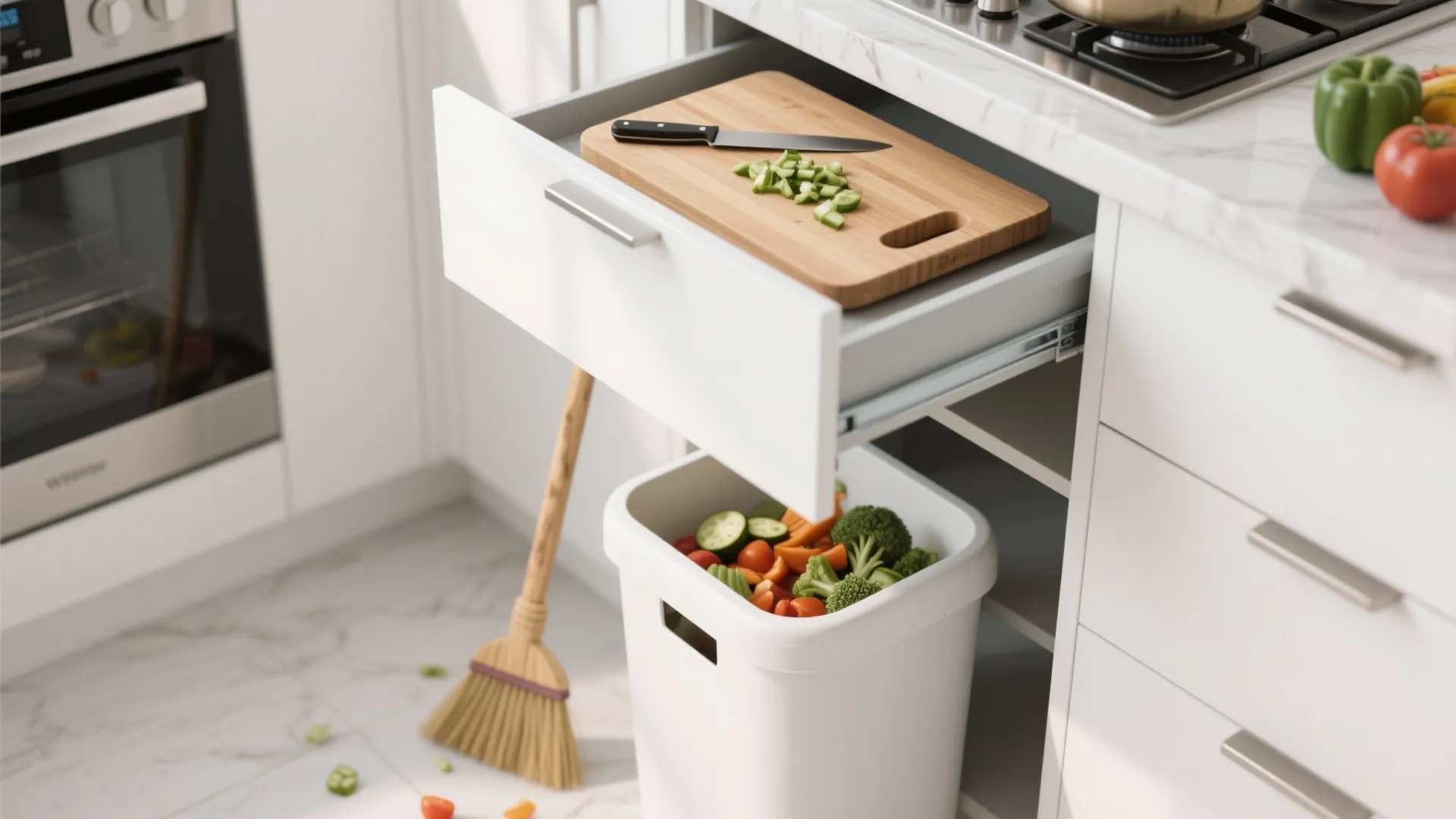 9. Drawer Bin with Cutting Board