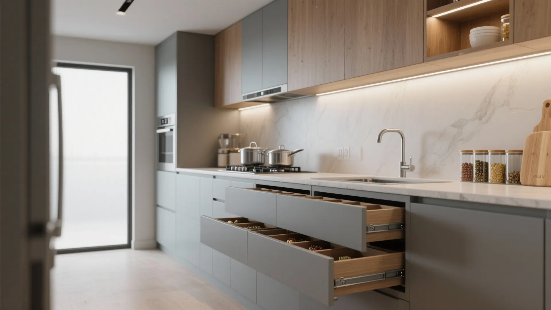 Drawer-First Storage and Vertical Boosts