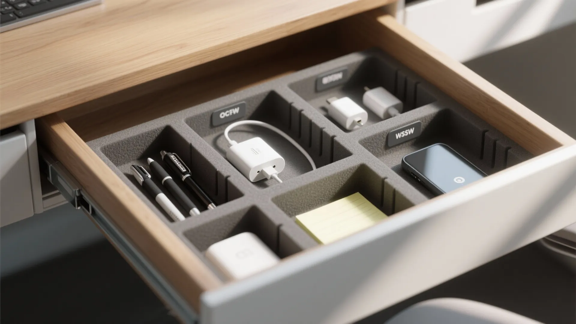 2. Modular Drawer Inserts for Micro-Messes
