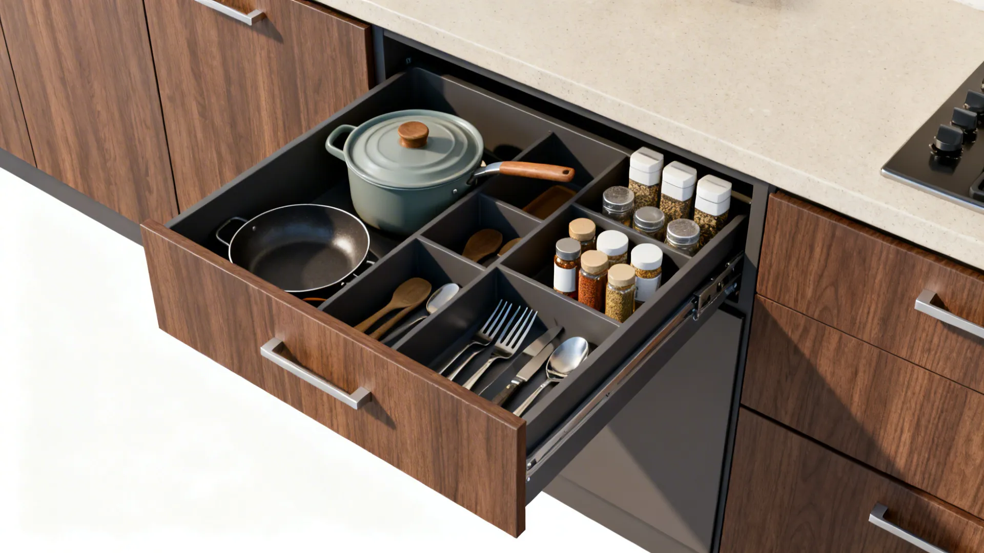 Minimalist Storage with Full-Extension Drawers