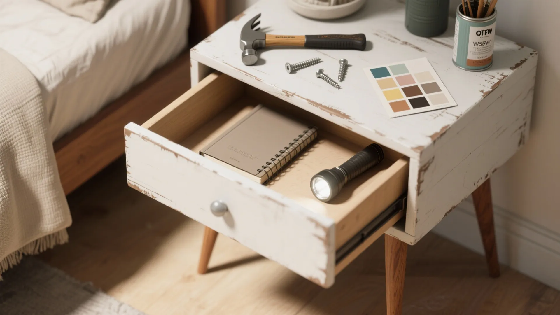 4. Upcycled drawer on legs