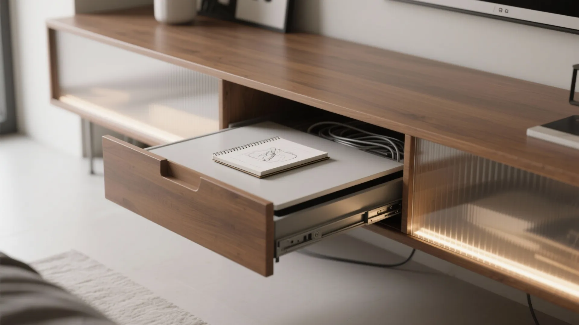 2. Slide-out Drawer Light Table