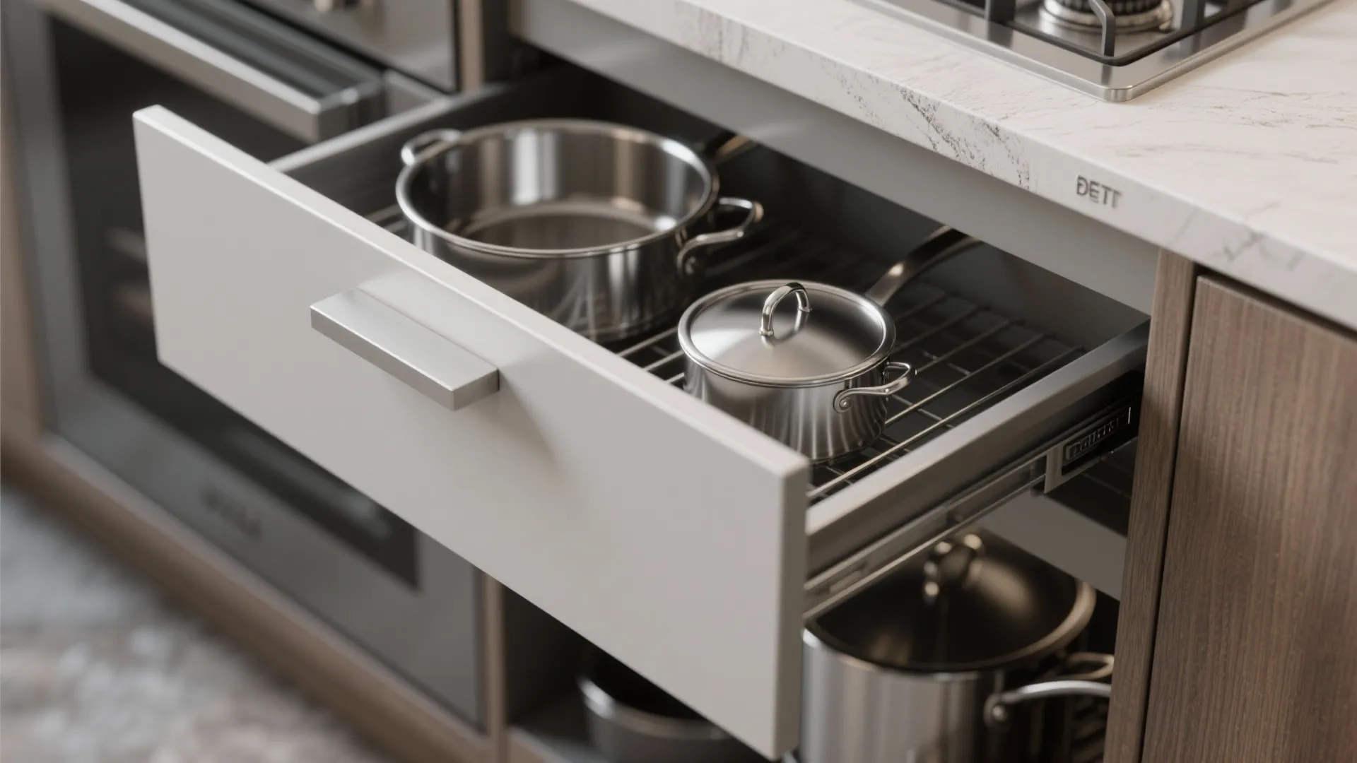 Minimalist kitchen storage that actually works