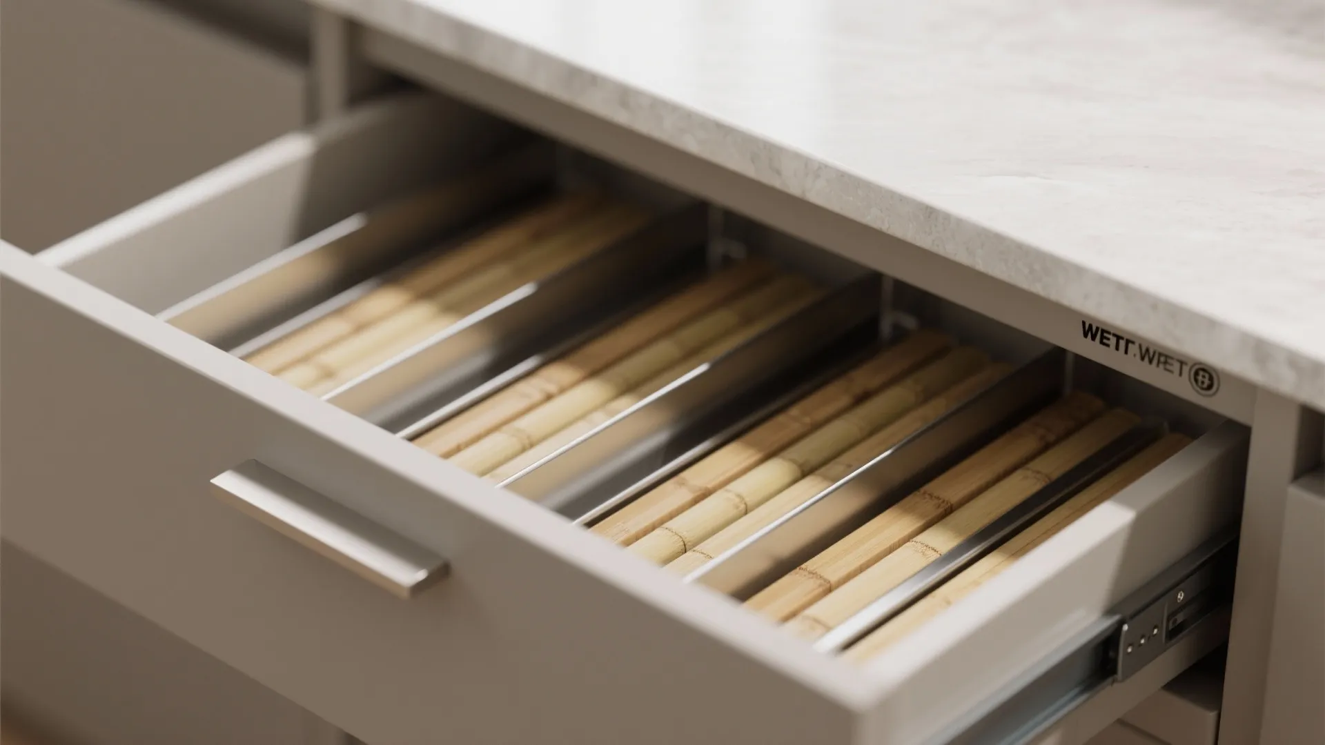 Minimalist kitchen storage that actually works
