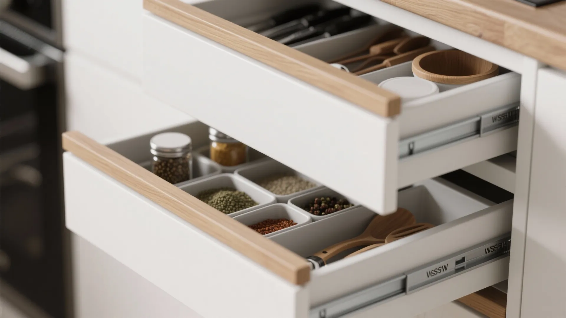 Minimalist kitchen storage that works